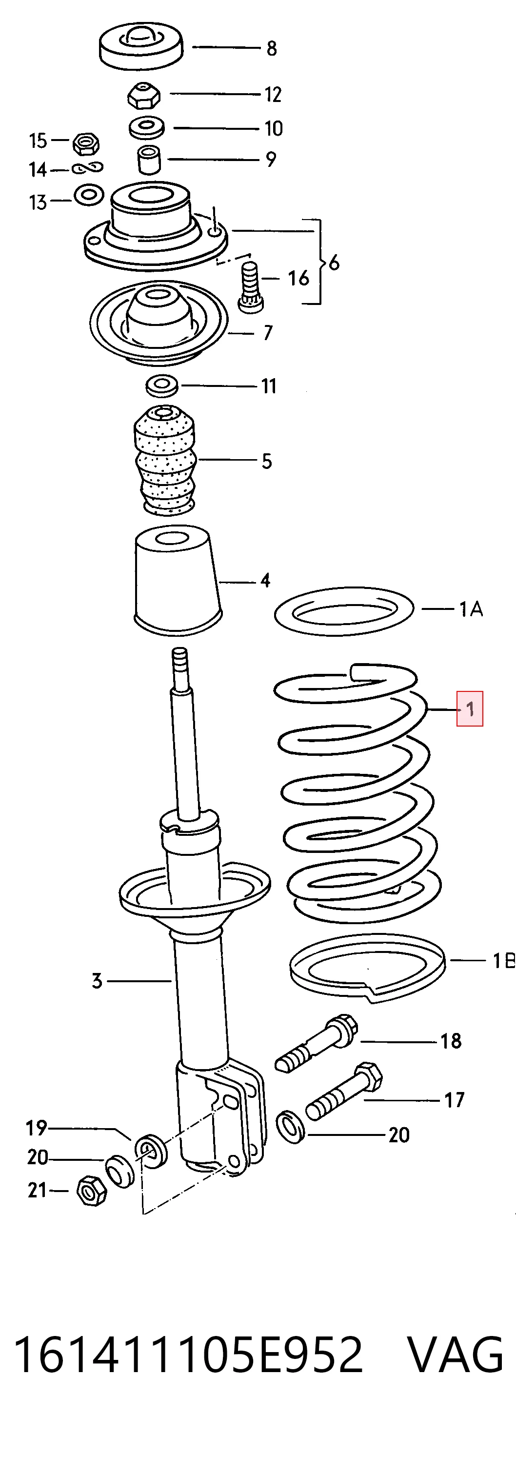 161411105E952 VAG
