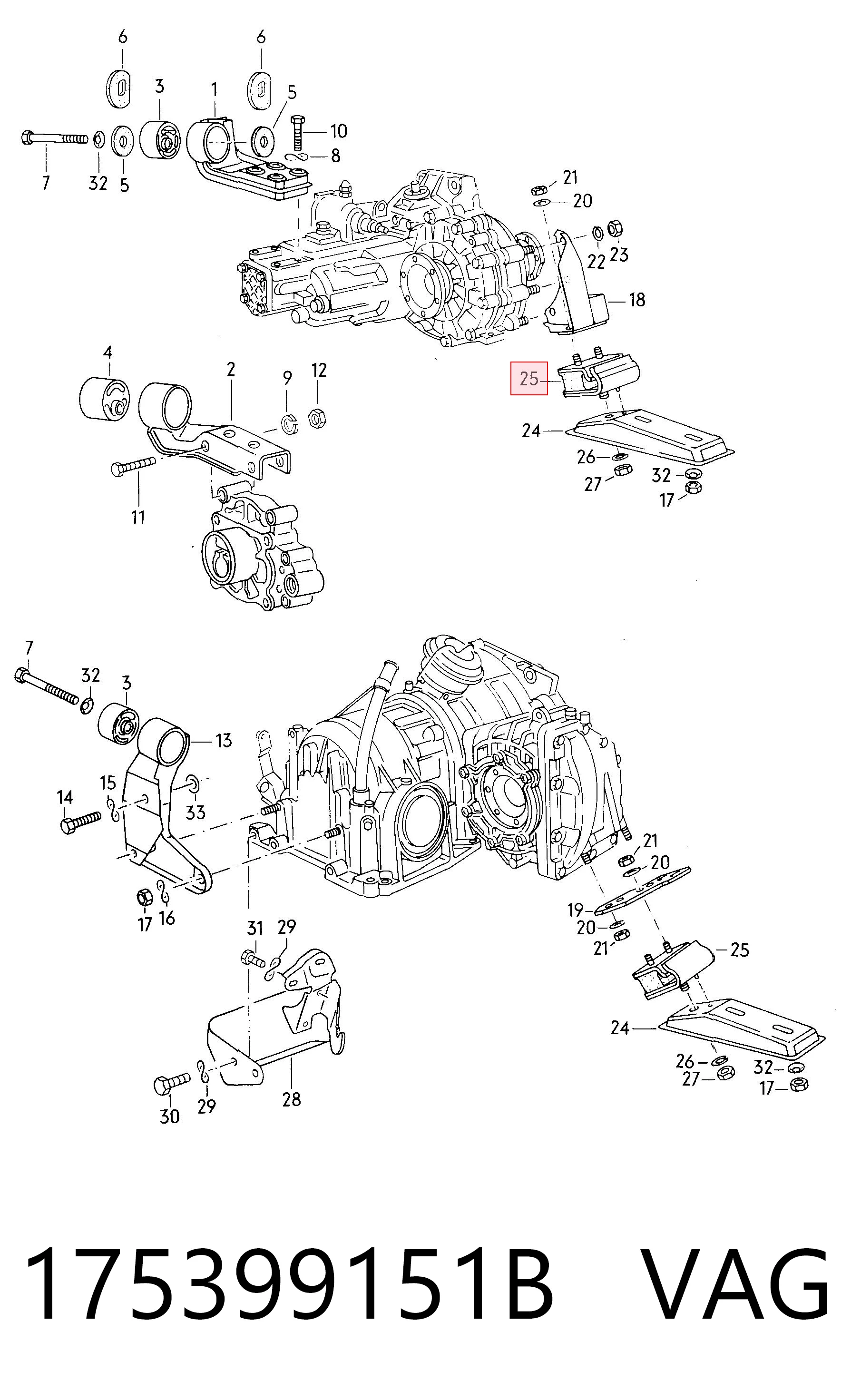 Coxim (suporte) traseiro de motor Volkswagen Caddy preço, a partir de 15,06 USD