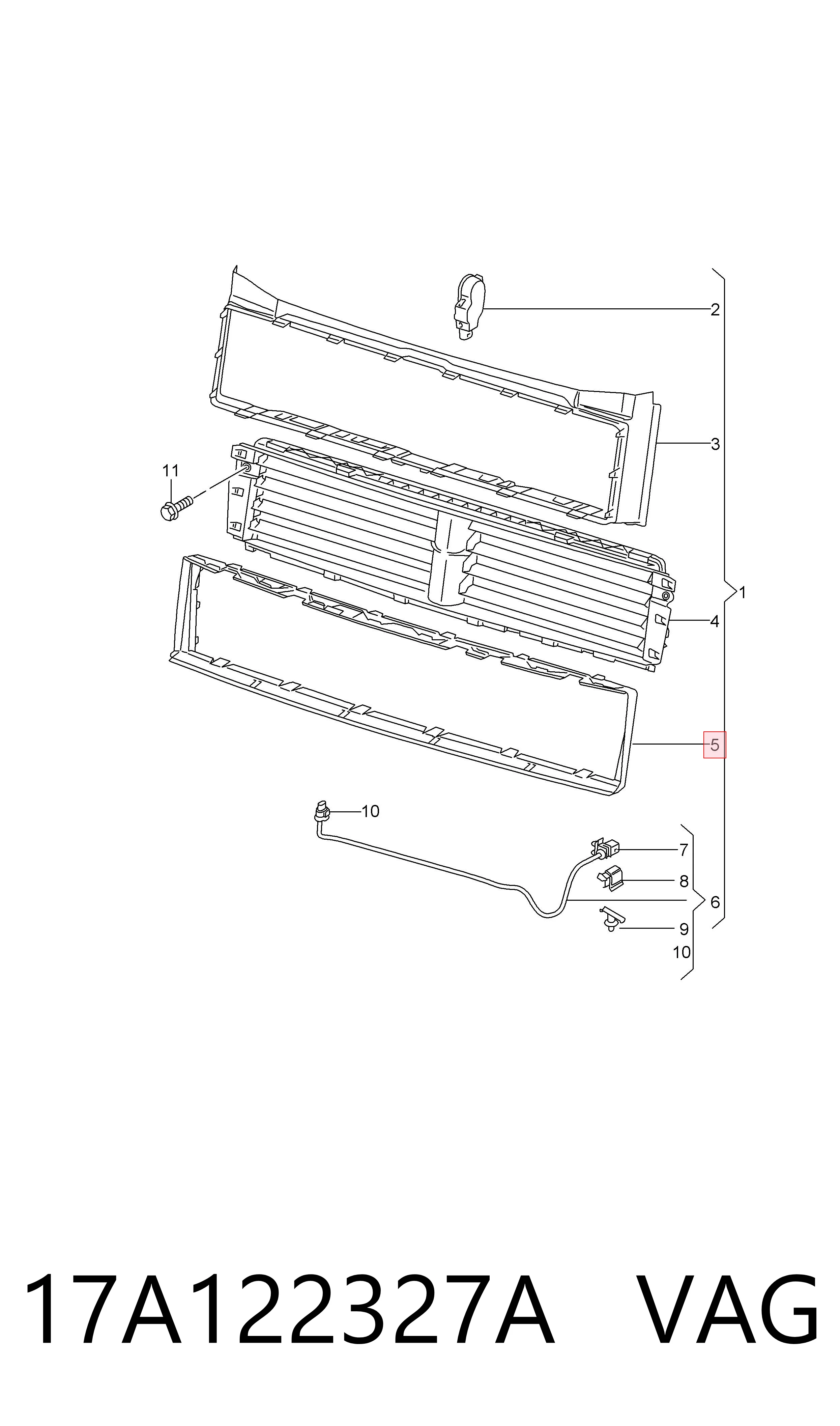 17A122327A VAG