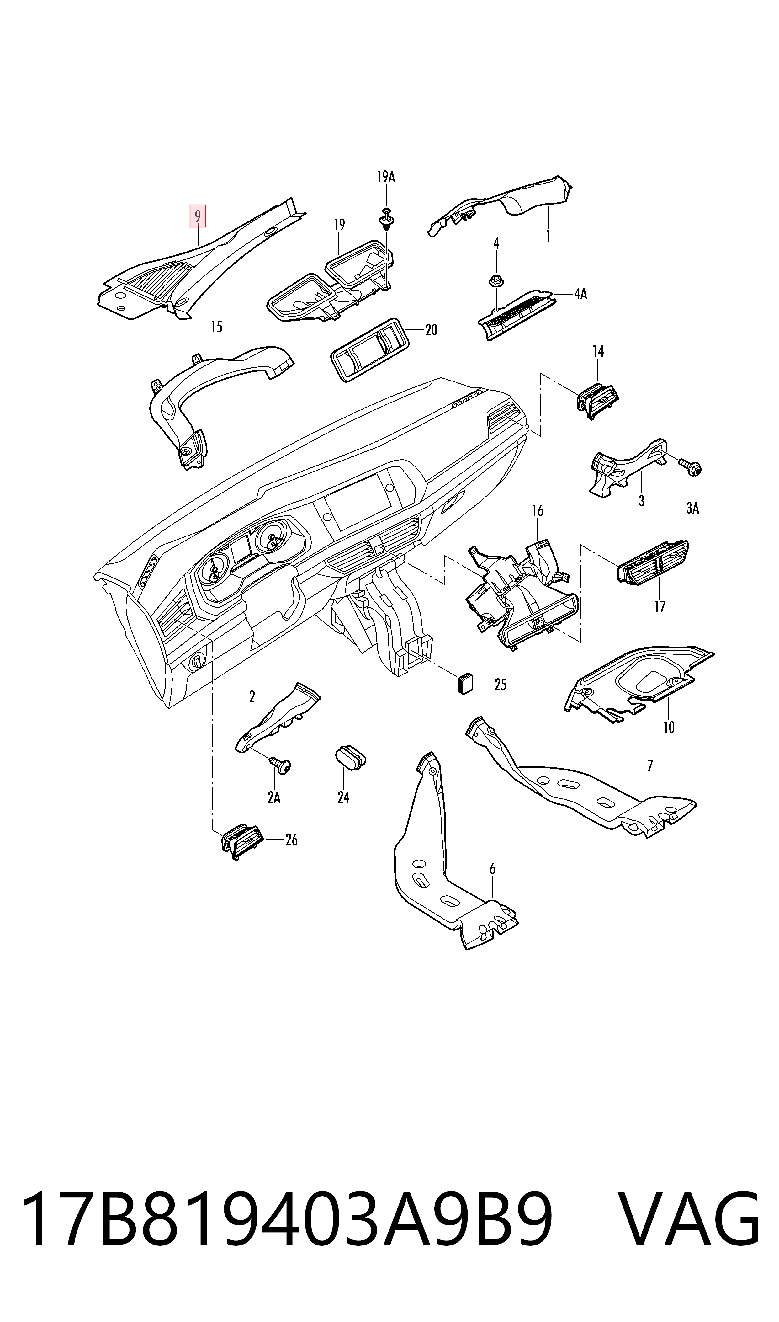 17B819403A9B9 VAG