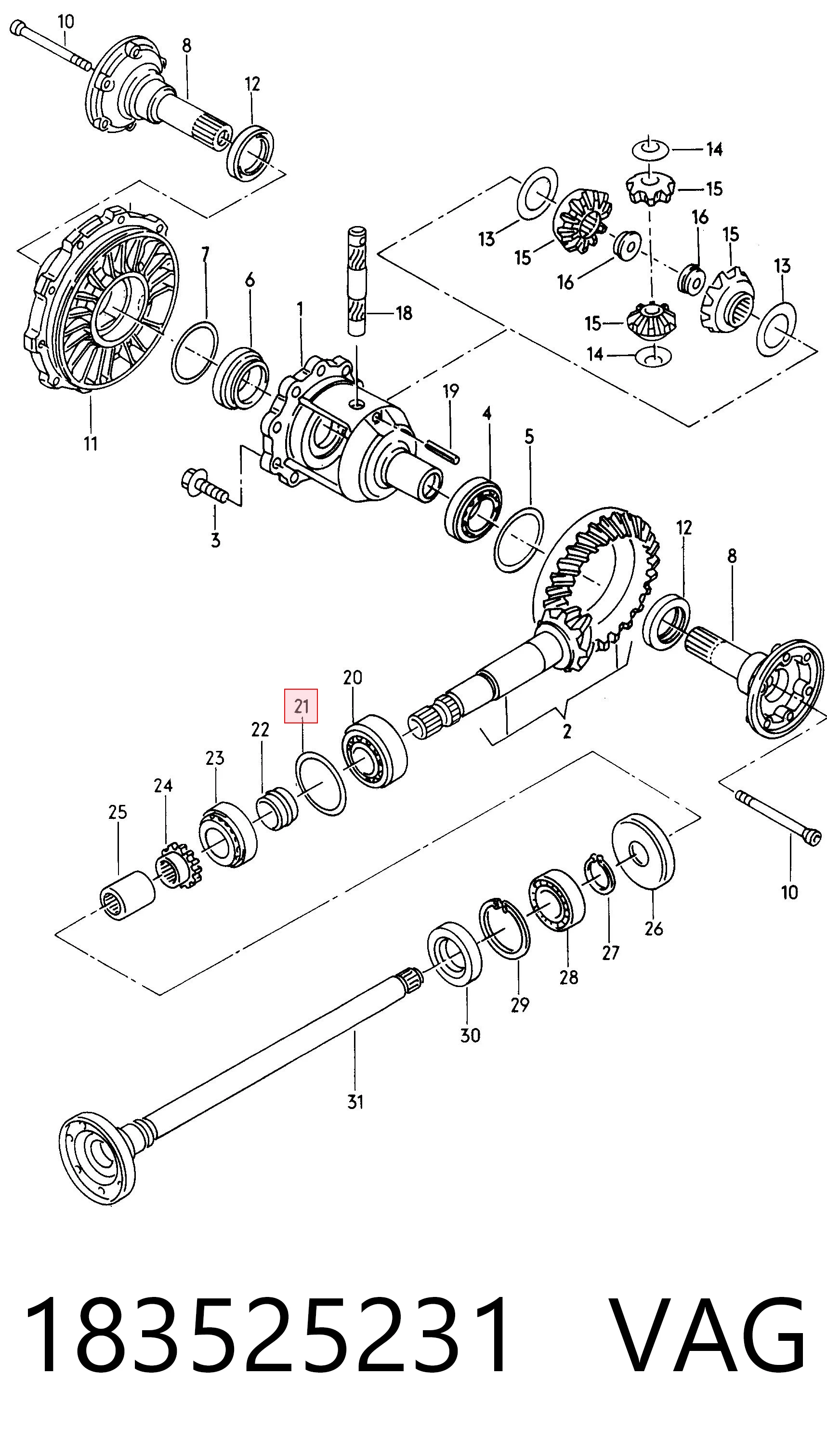  VAG 183525231 preço, a partir de 14,85 USD