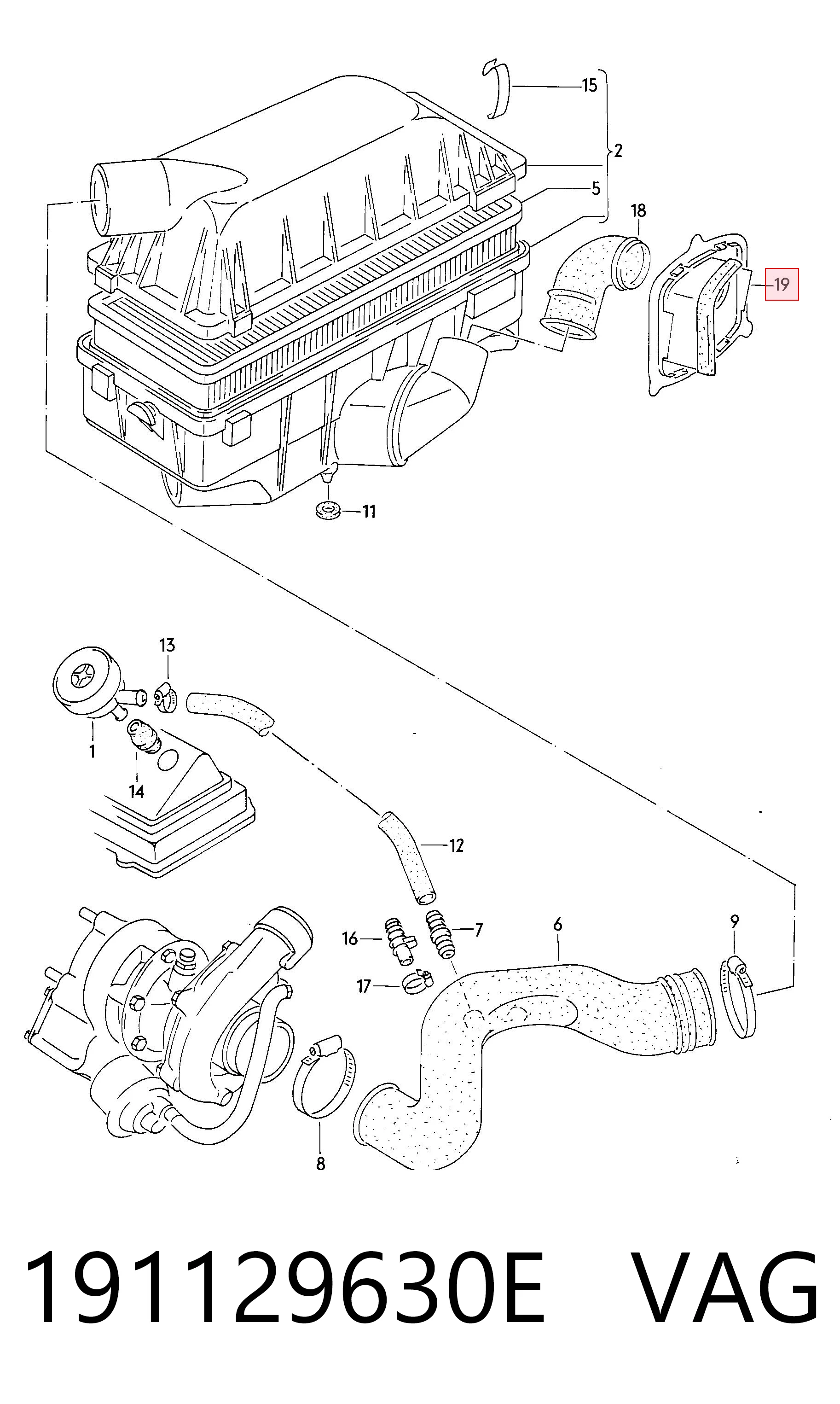 Tampa de motor decorativa Volkswagen Golf II 19E, 1G1 ao melhor preço