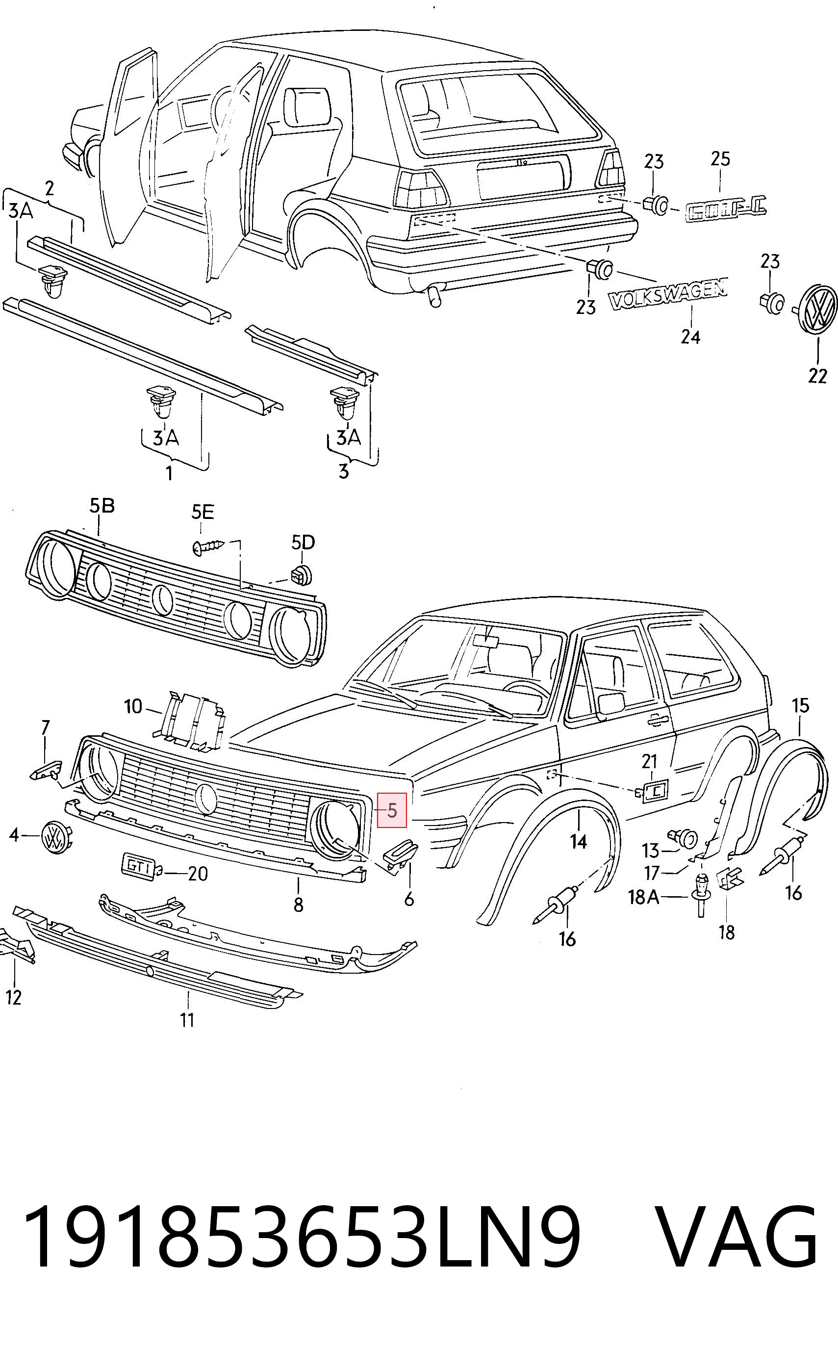  Volkswagen Golf II (1983-1992)