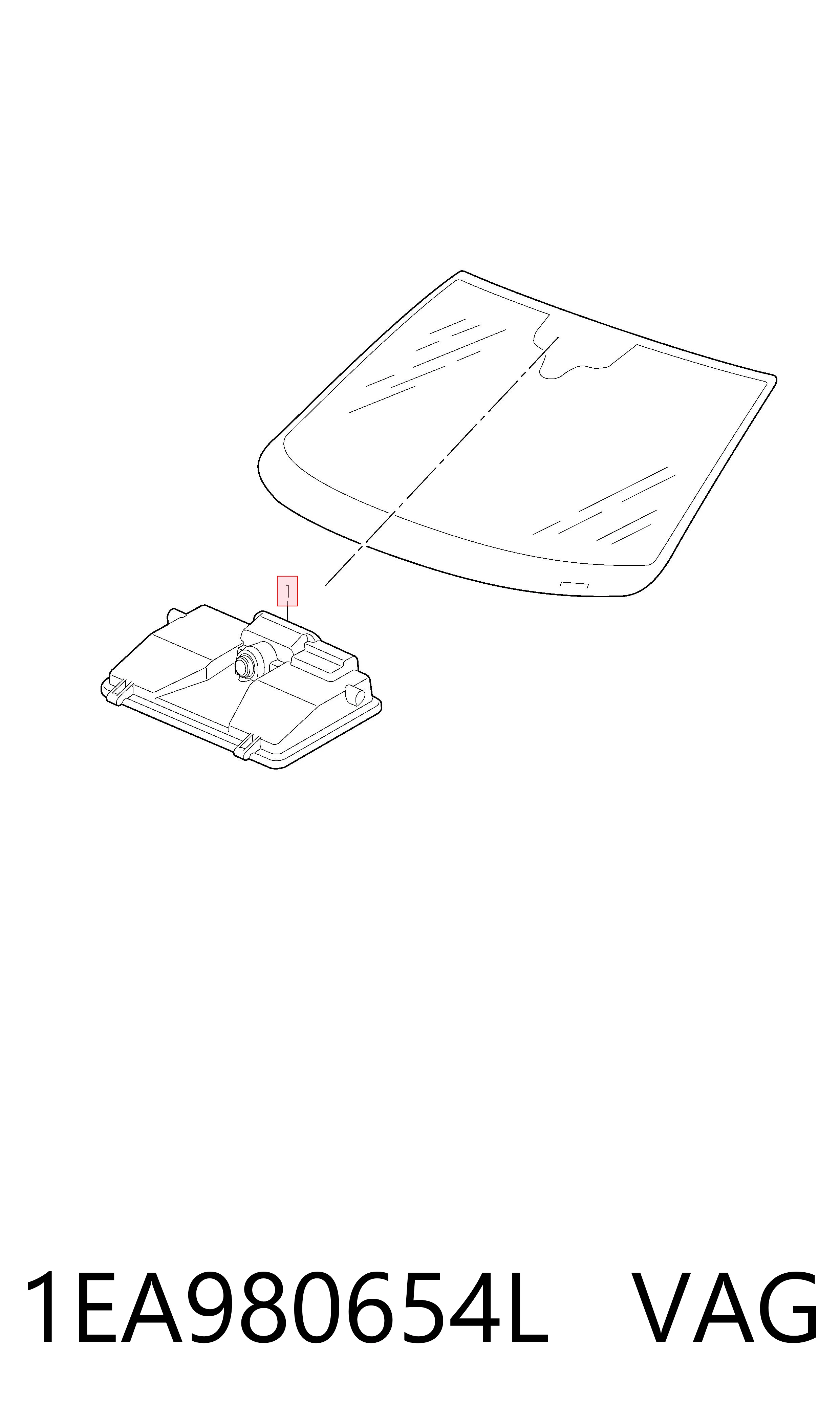 Compre 1EA980654L VAG Câmara do sistema para asseguramento de visibilidade