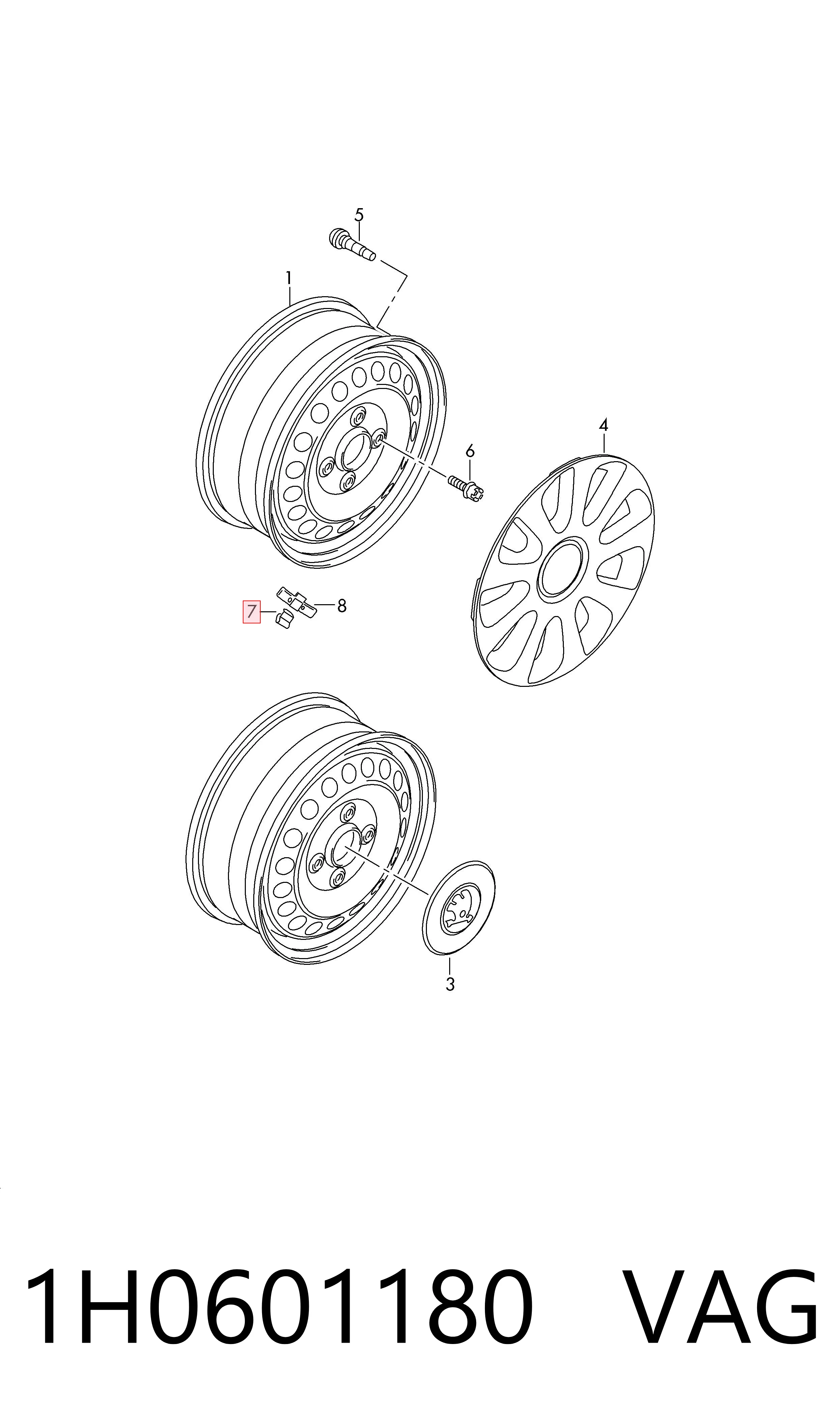  VAG 1H0601180 preço, a partir de 0,74 USD