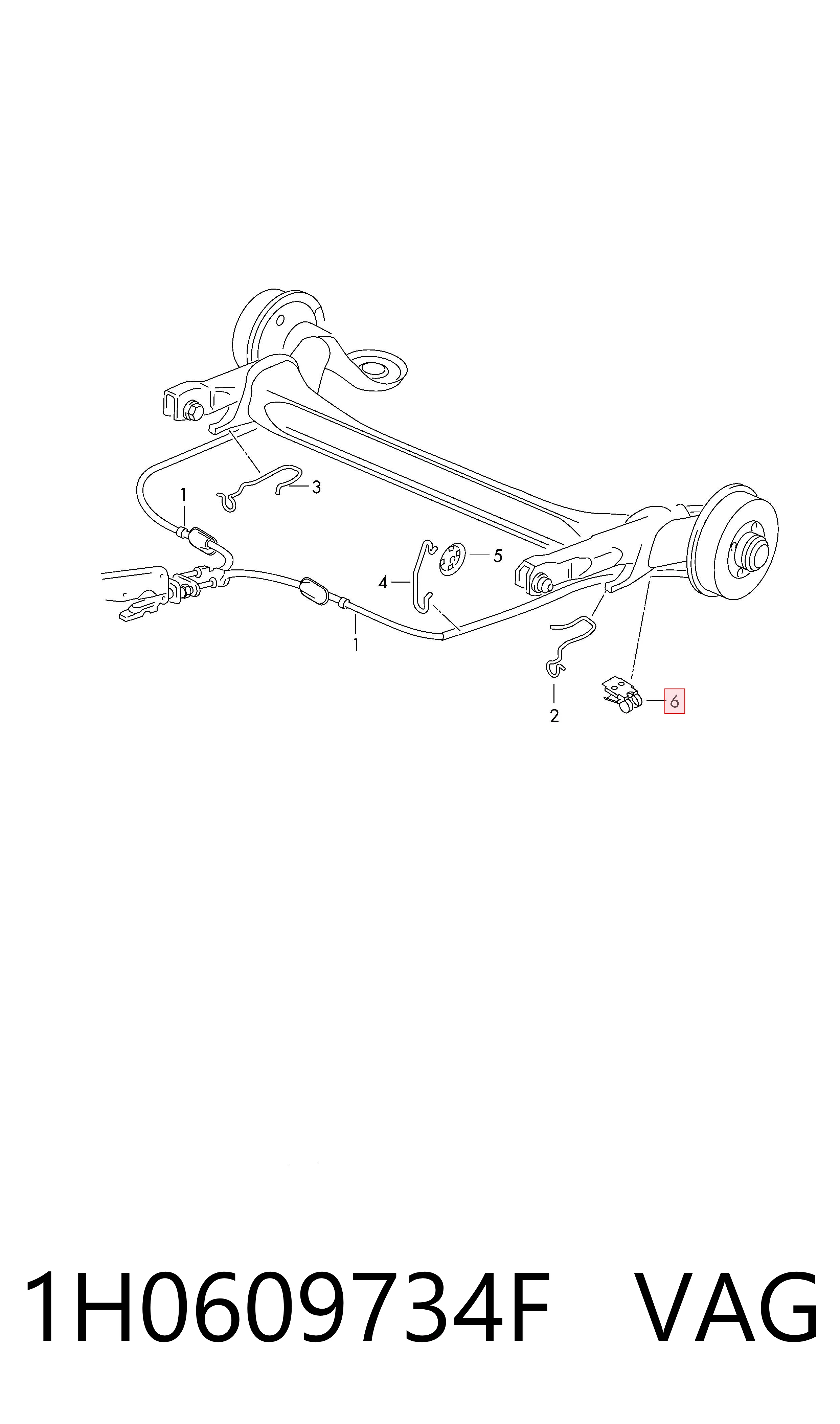 Fechadura de mola de suporte VAG 1H0609734F preço, a partir de 5,29 USD