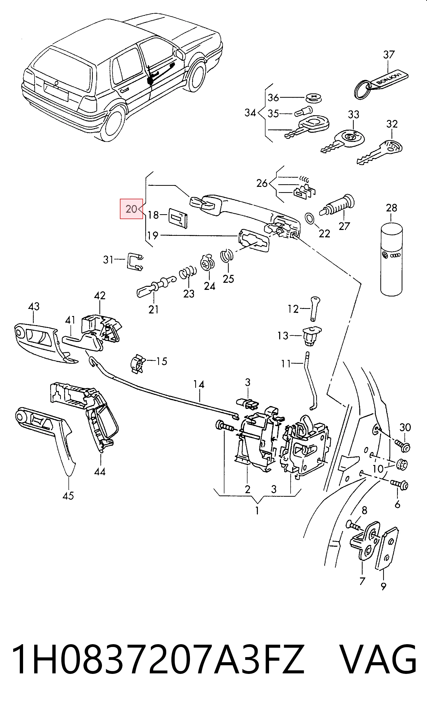 1H0837207A3FZ VAG