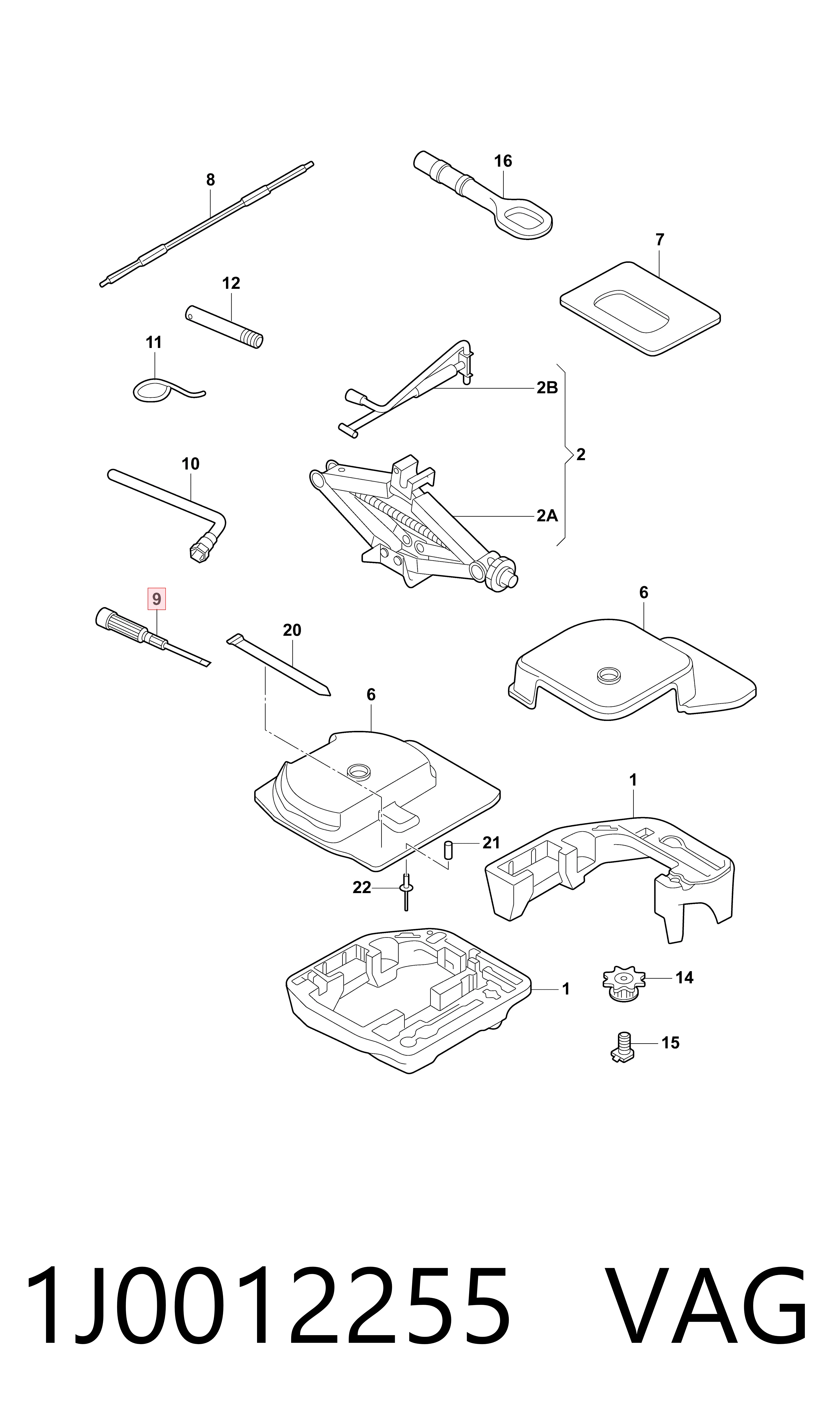 1J0012255 VAG Desandador