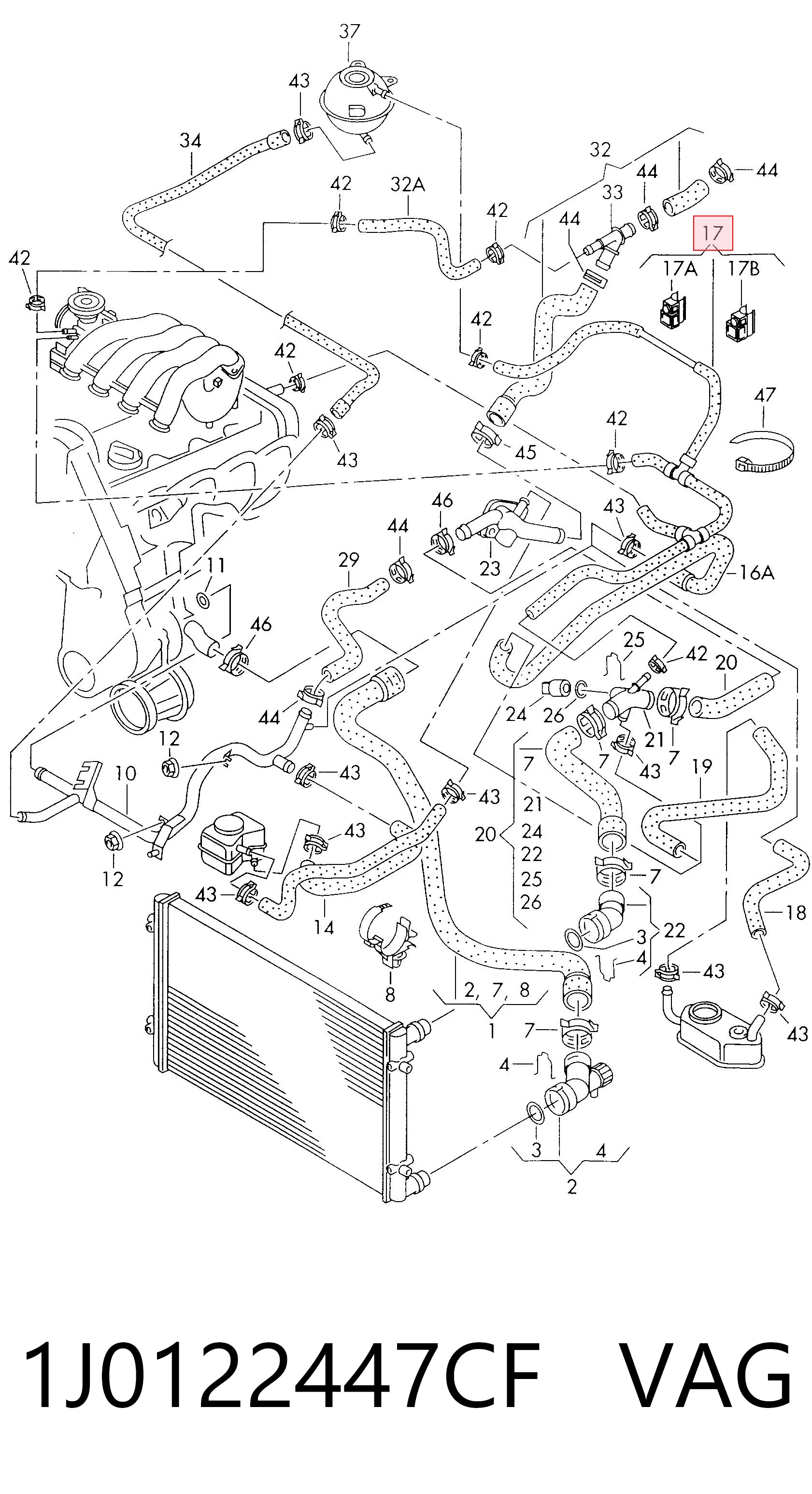 1J0122447CF VAG