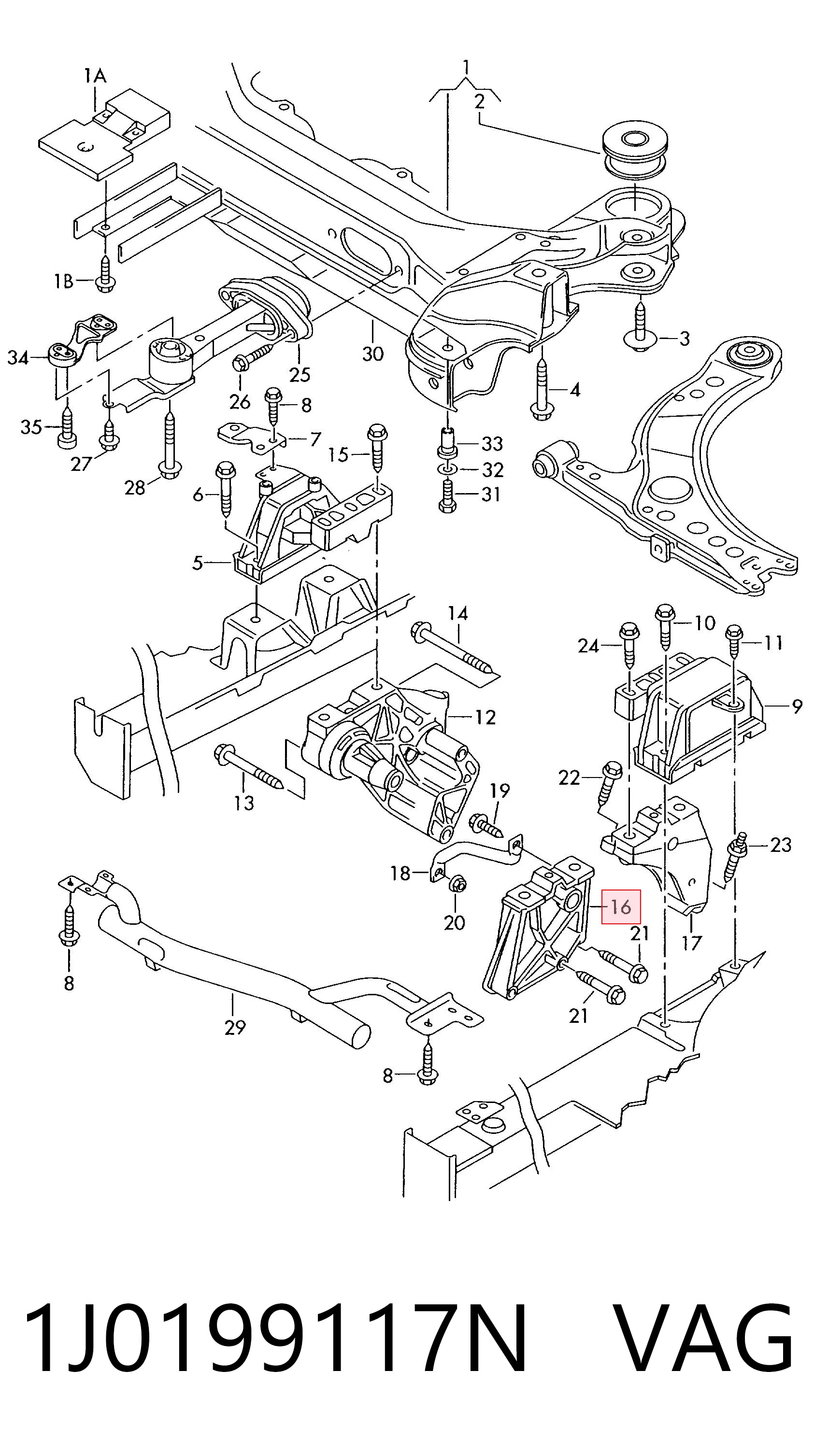  VAG 1J0199117N preço, a partir de 1053,68 USD