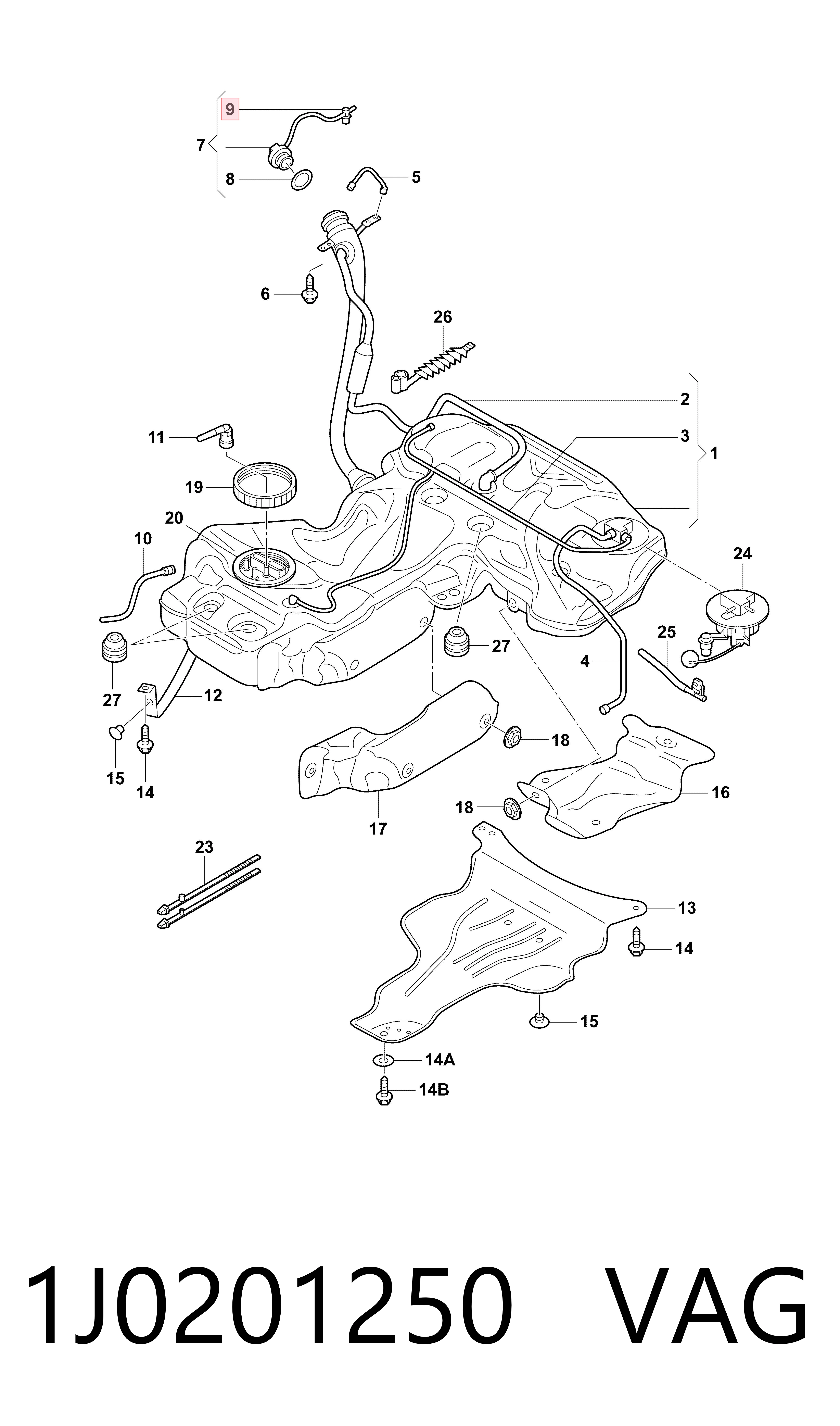 1J0201250 VAG 