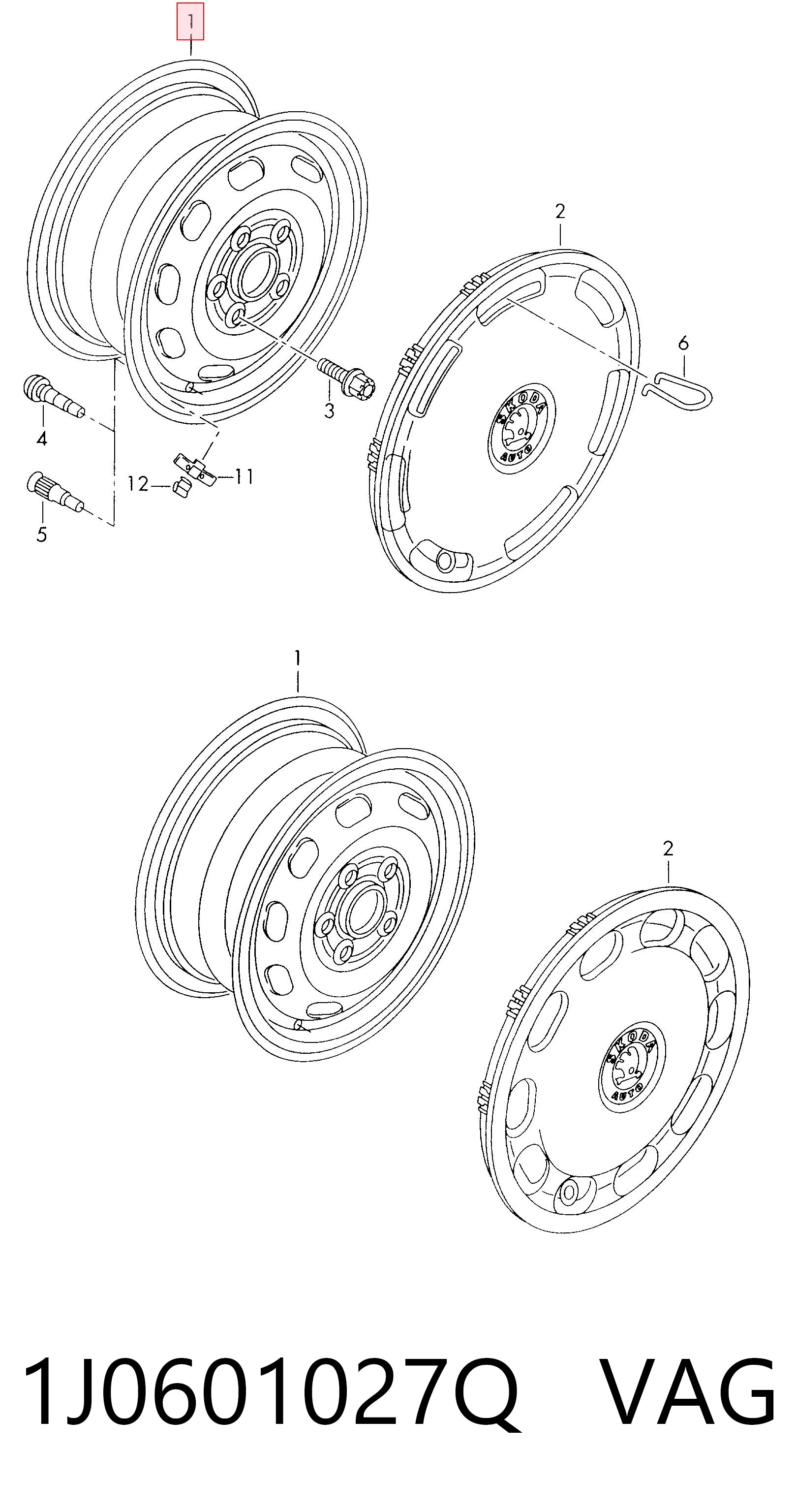 1J0601027Q VAG