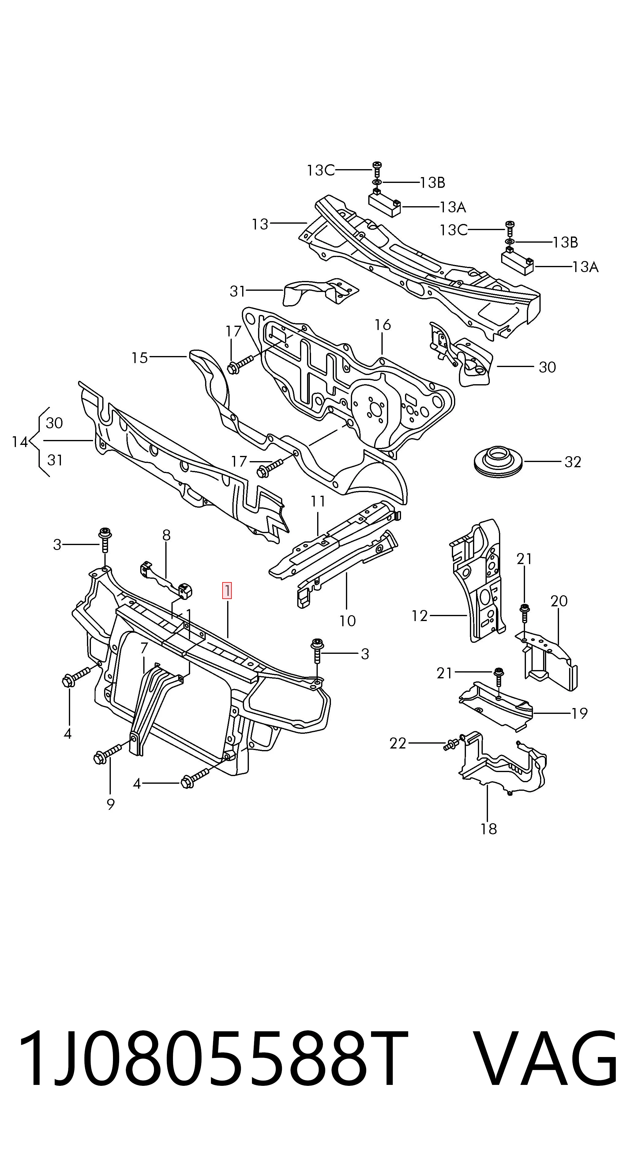 1J0805588T VAG