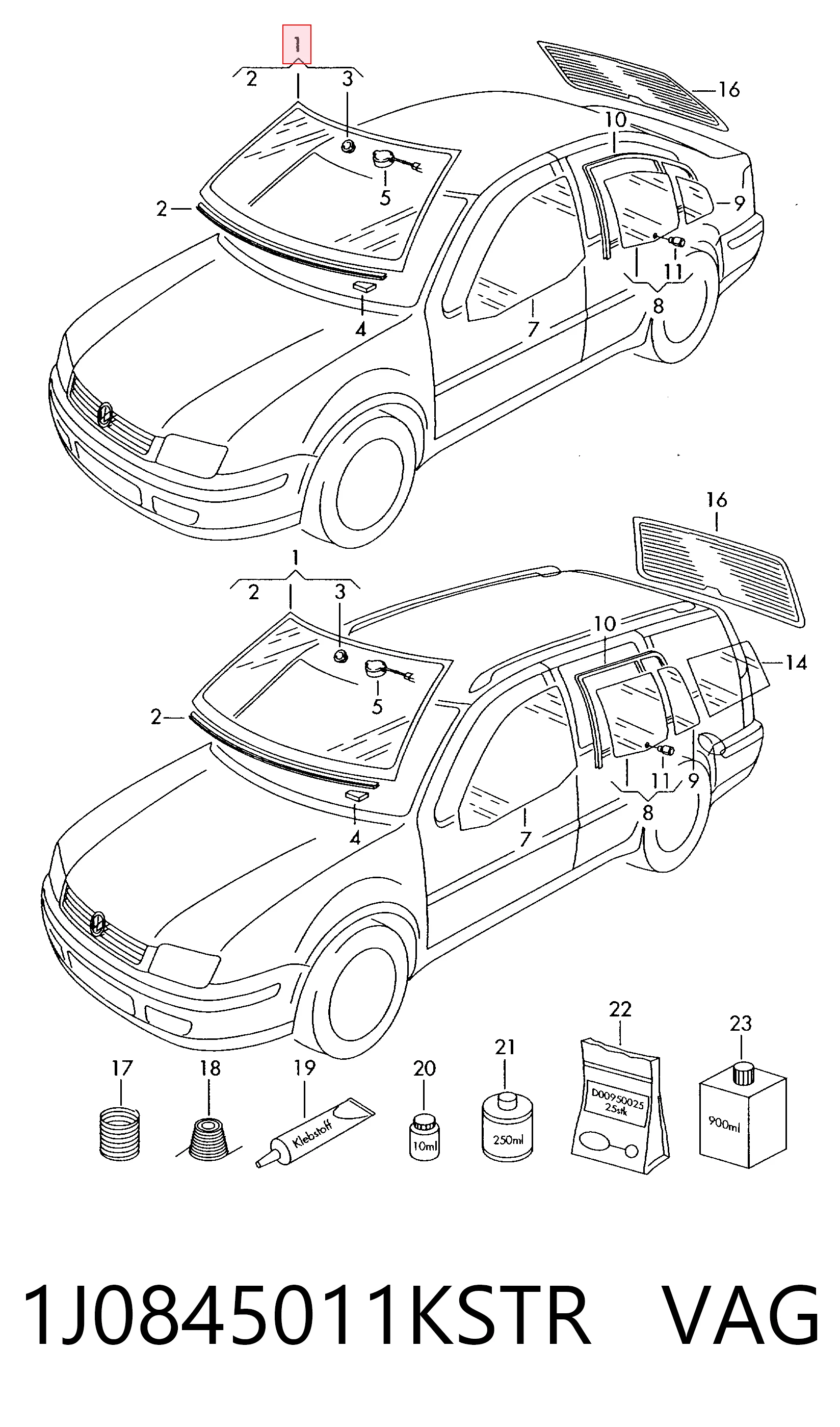 Pára-brisas Volkswagen Golf IV hatchback (1J1) (1997 - 2008) IV