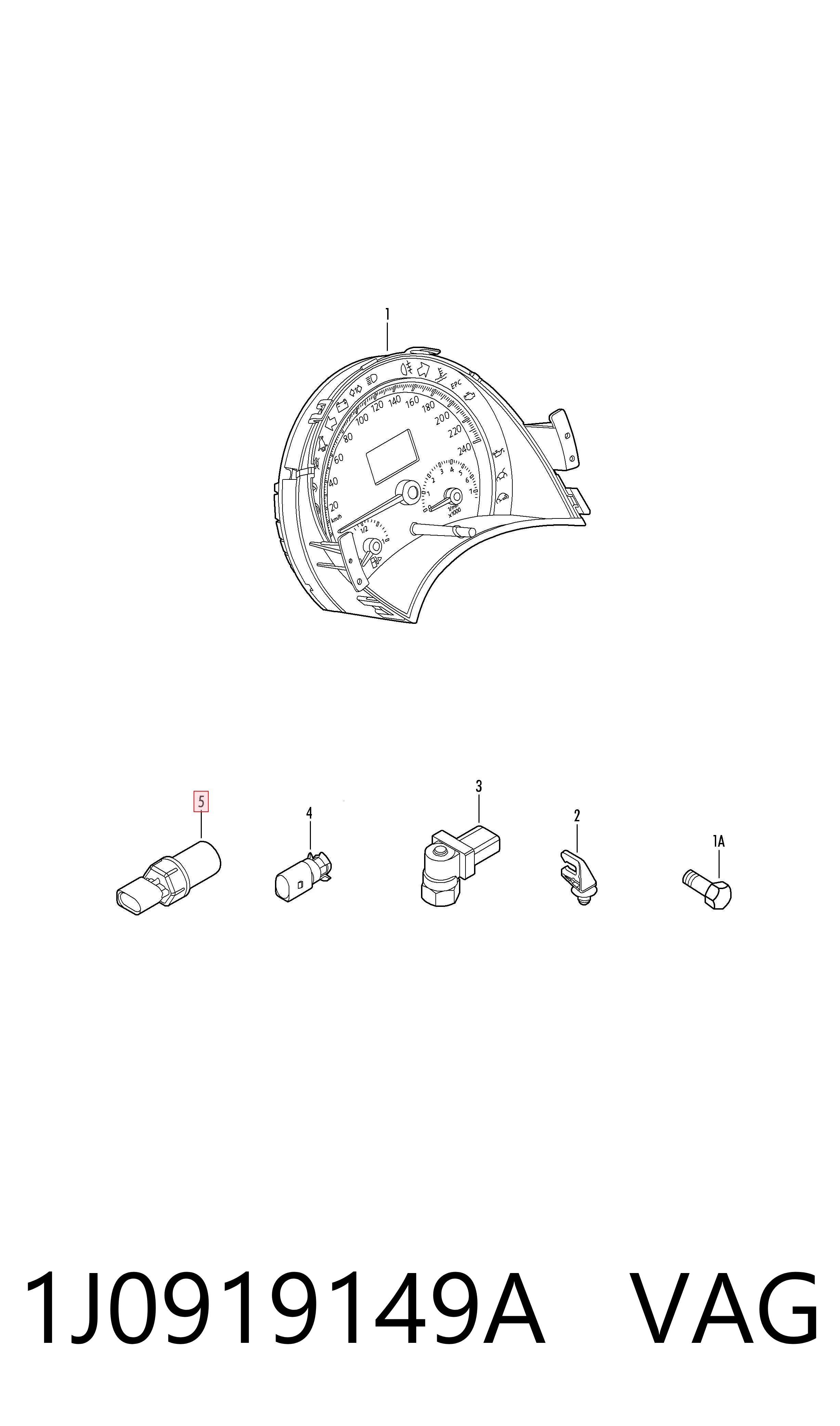 1J0919149A VAG Sensor de velocidade