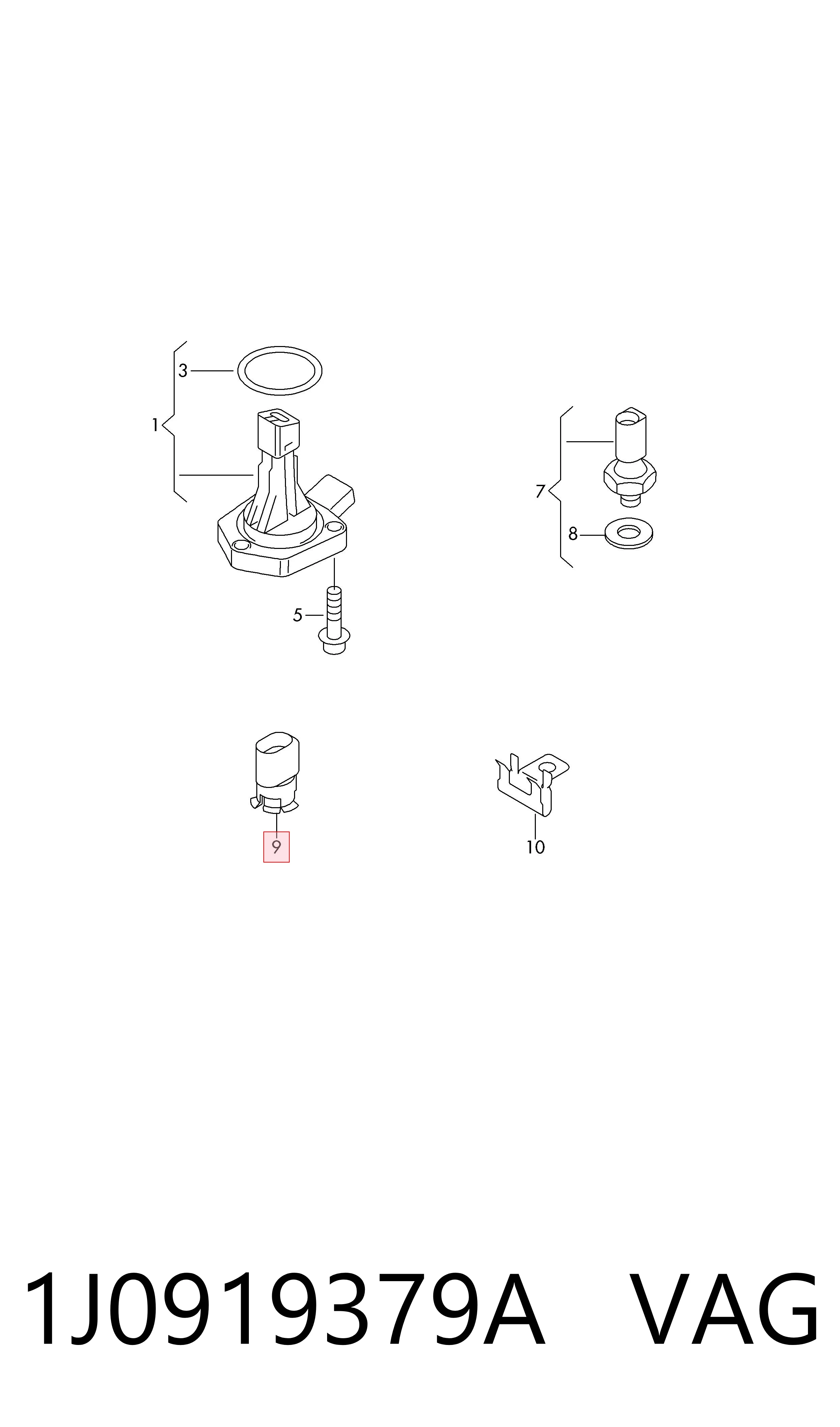 Sensor de temperatura do meio ambiente VAG 1J0919379A preço, a partir de 14,34 USD