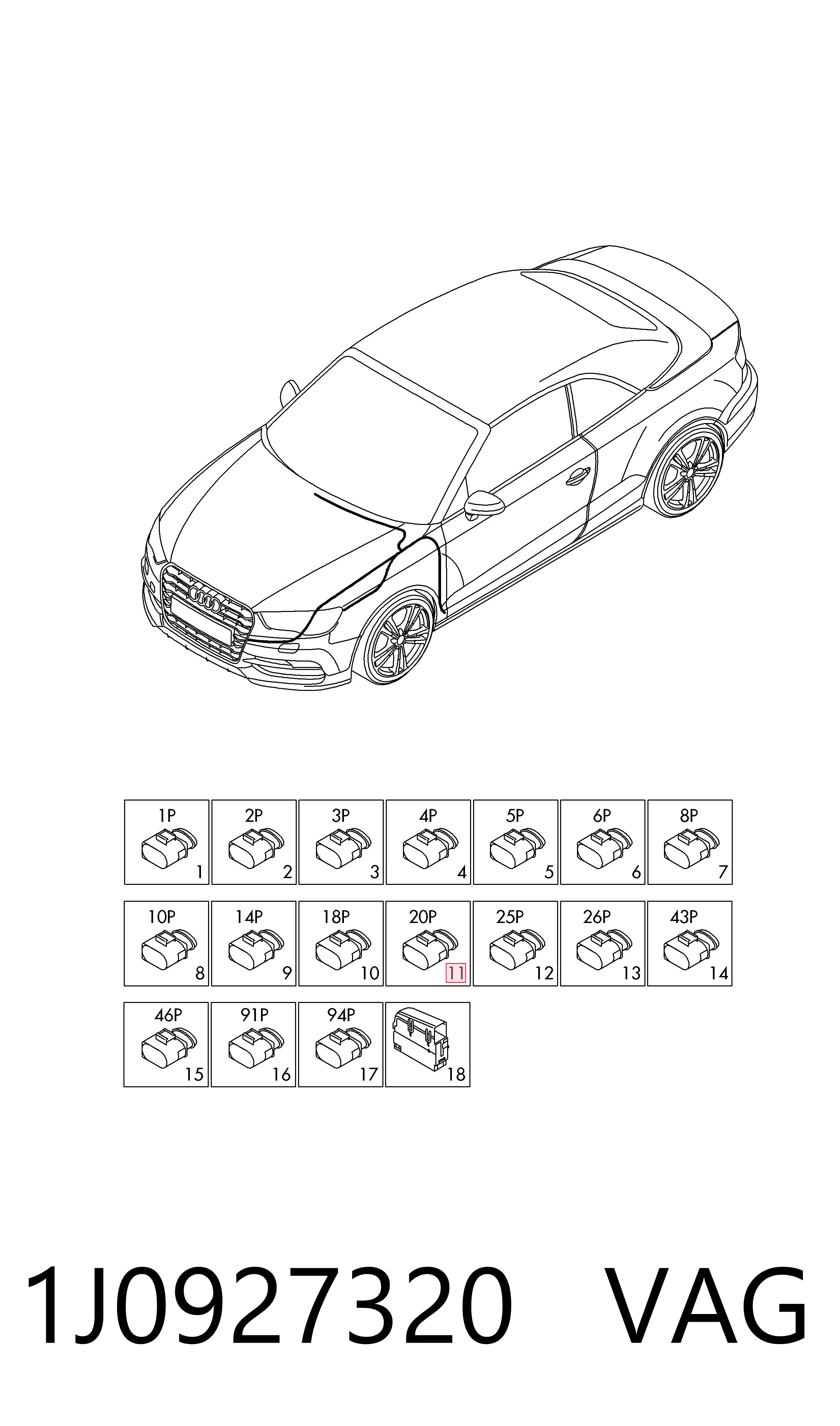 Desengate da Caixa Automática de Mudança VAG 1J0927320 preço, a partir de 42,46 USD