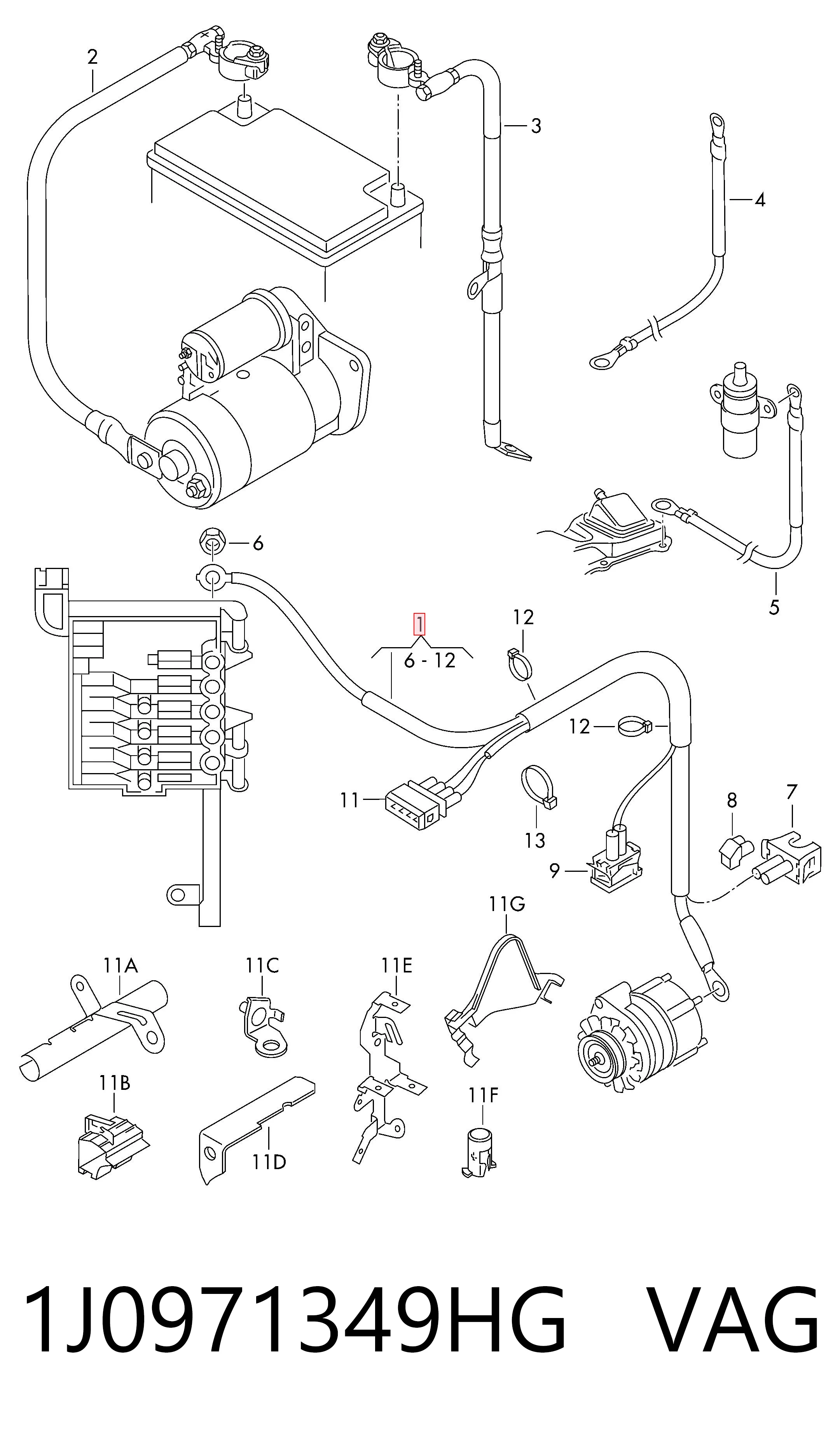  VAG 1J0971349HG preço, a partir de 101,66 USD