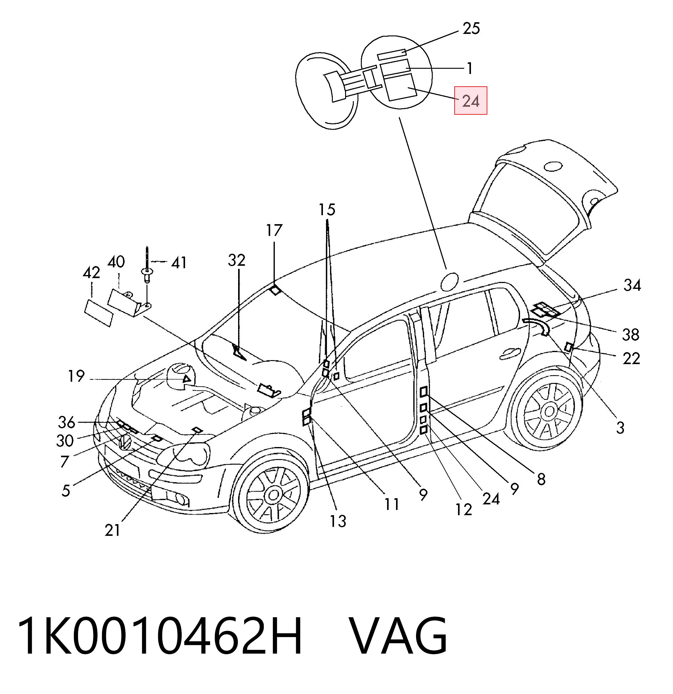 1K0010462H VAG
