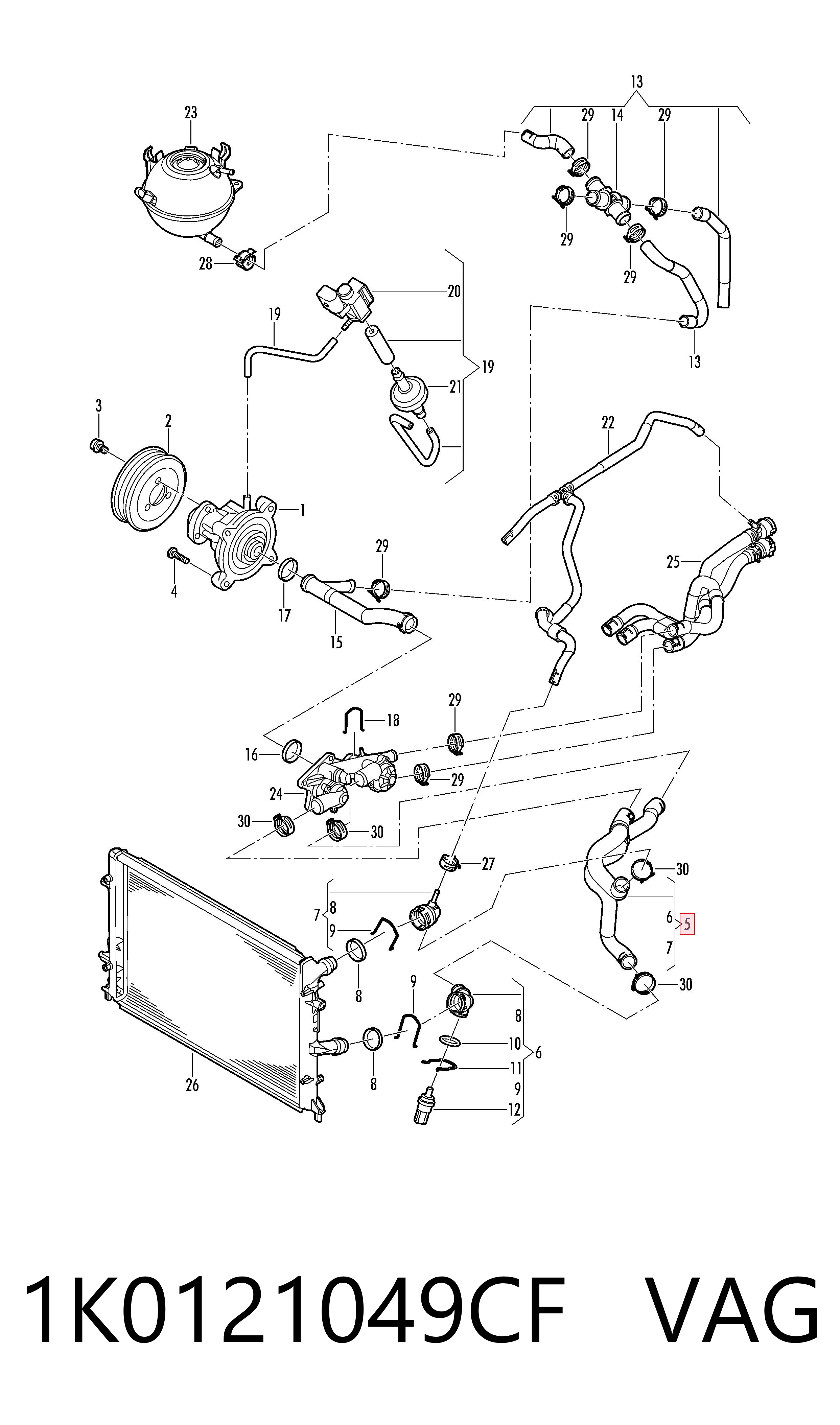 1K0121049CF VAG
