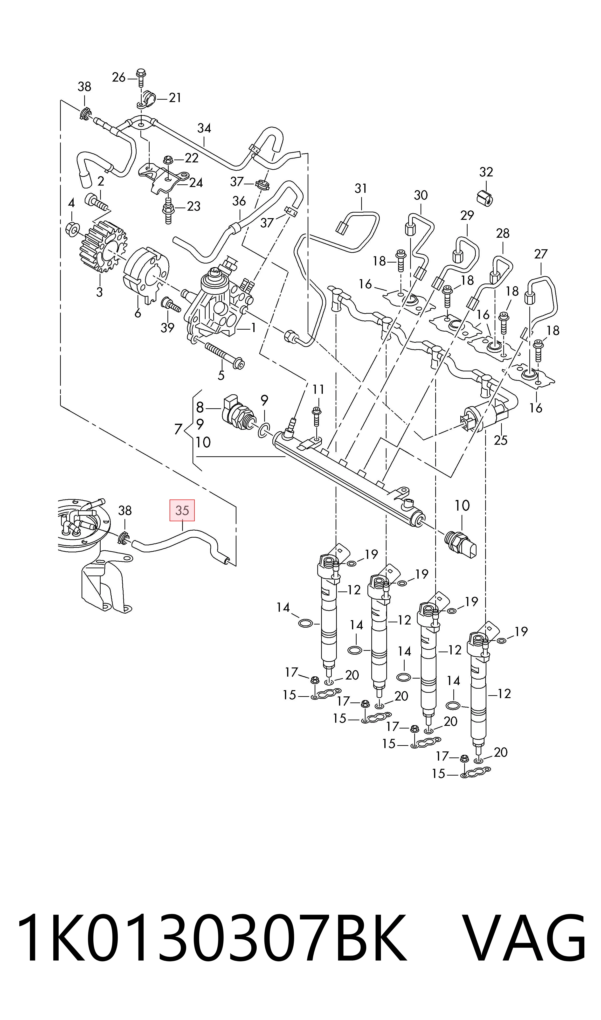 1K0130307BK VAG