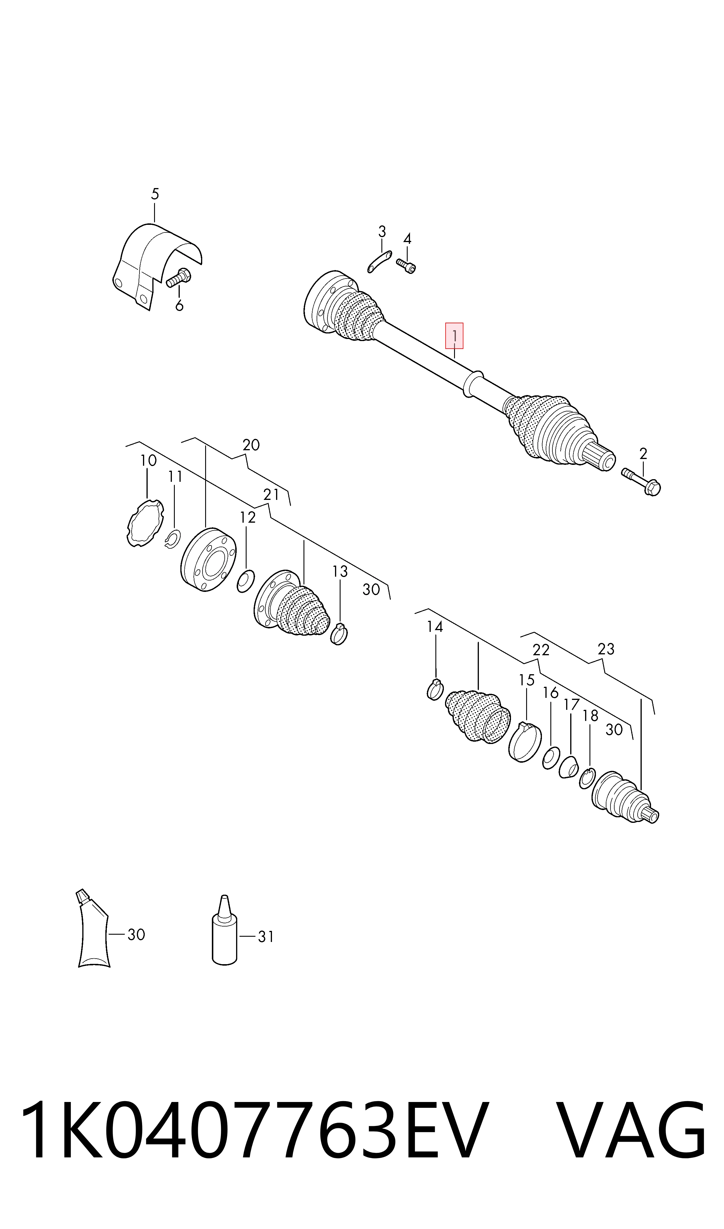 1K0407763EV VAG