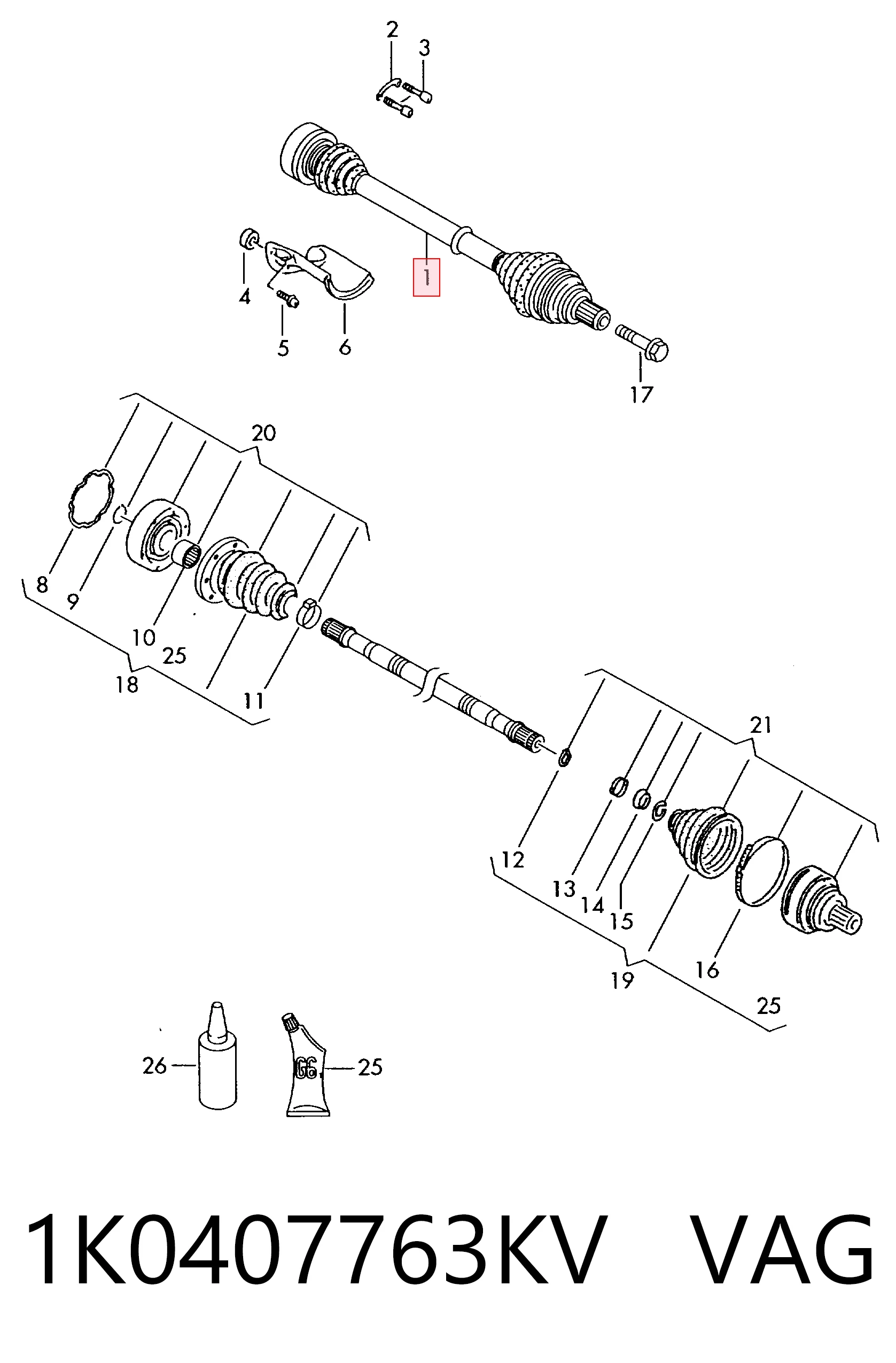 1K0407763KV VAG