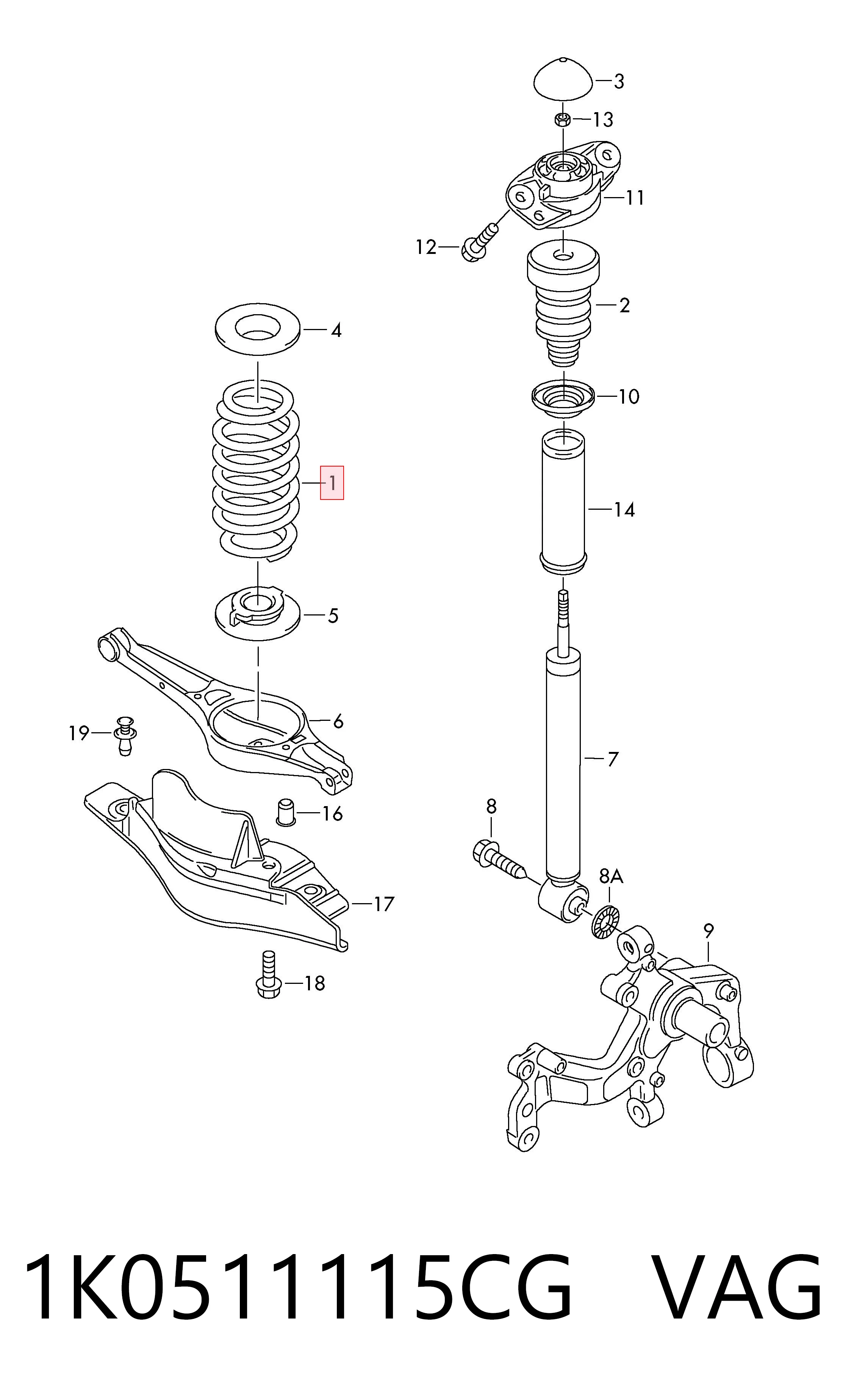 1K0511115CG VAG