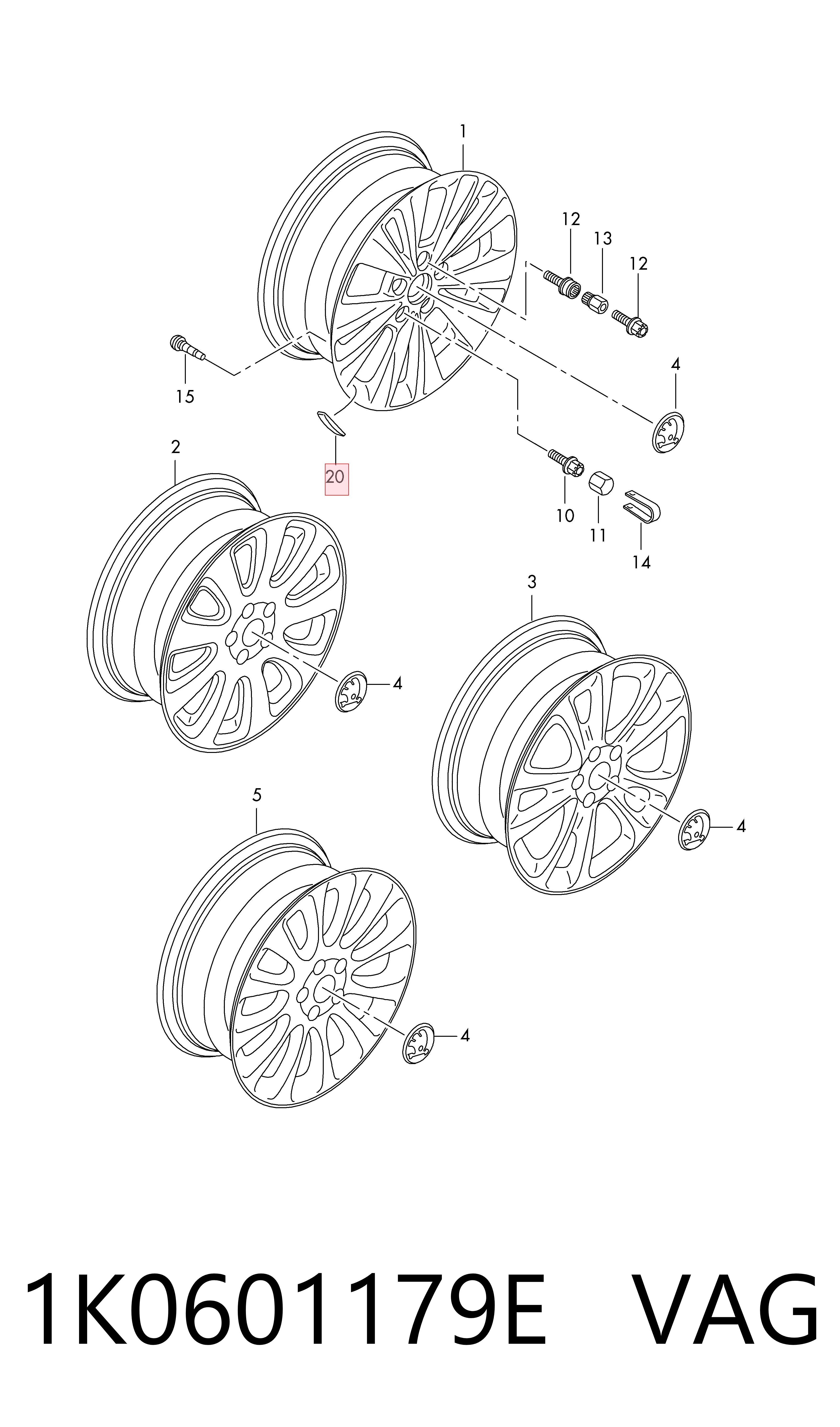 1K0601179E VAG 