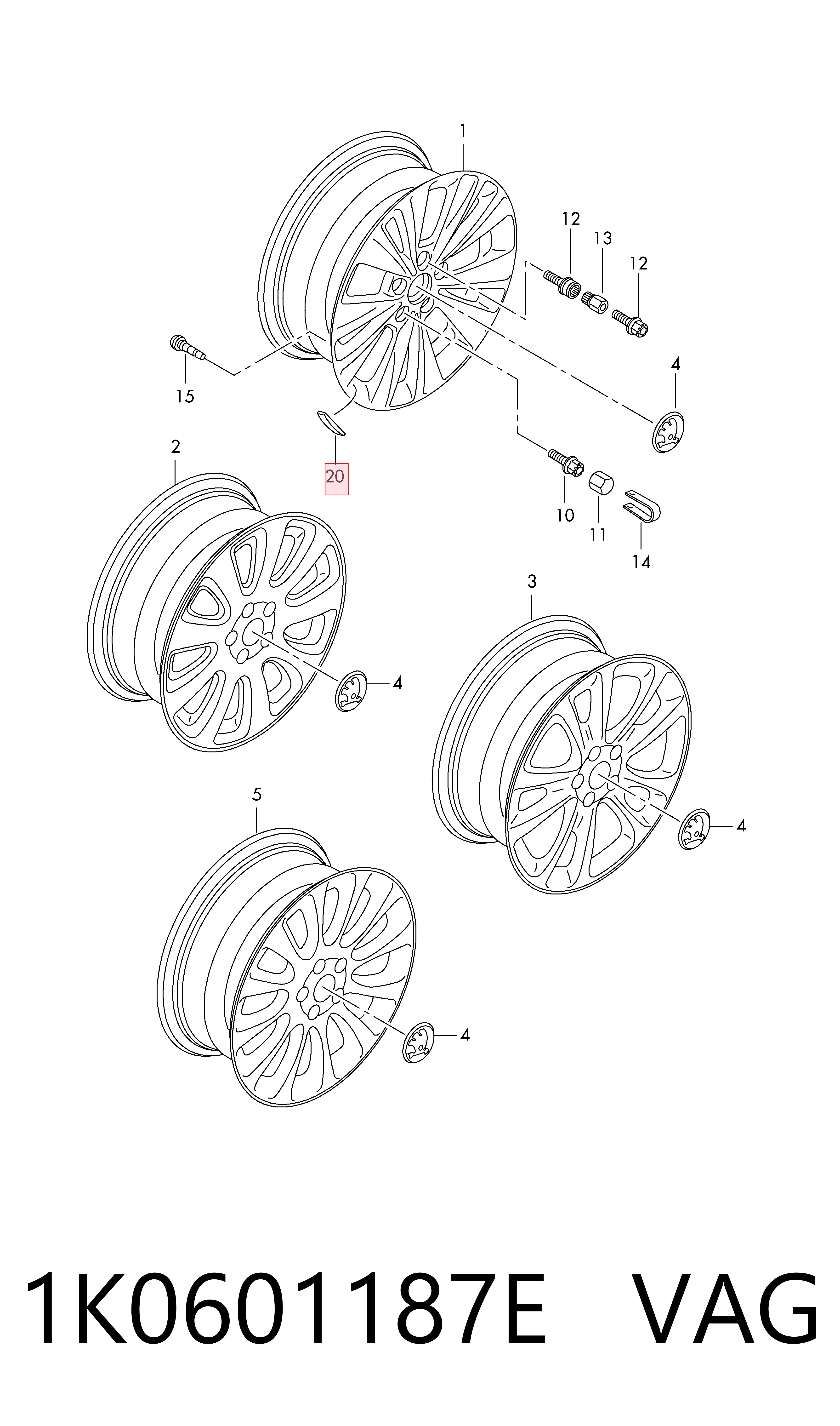 1K0601187E VAG