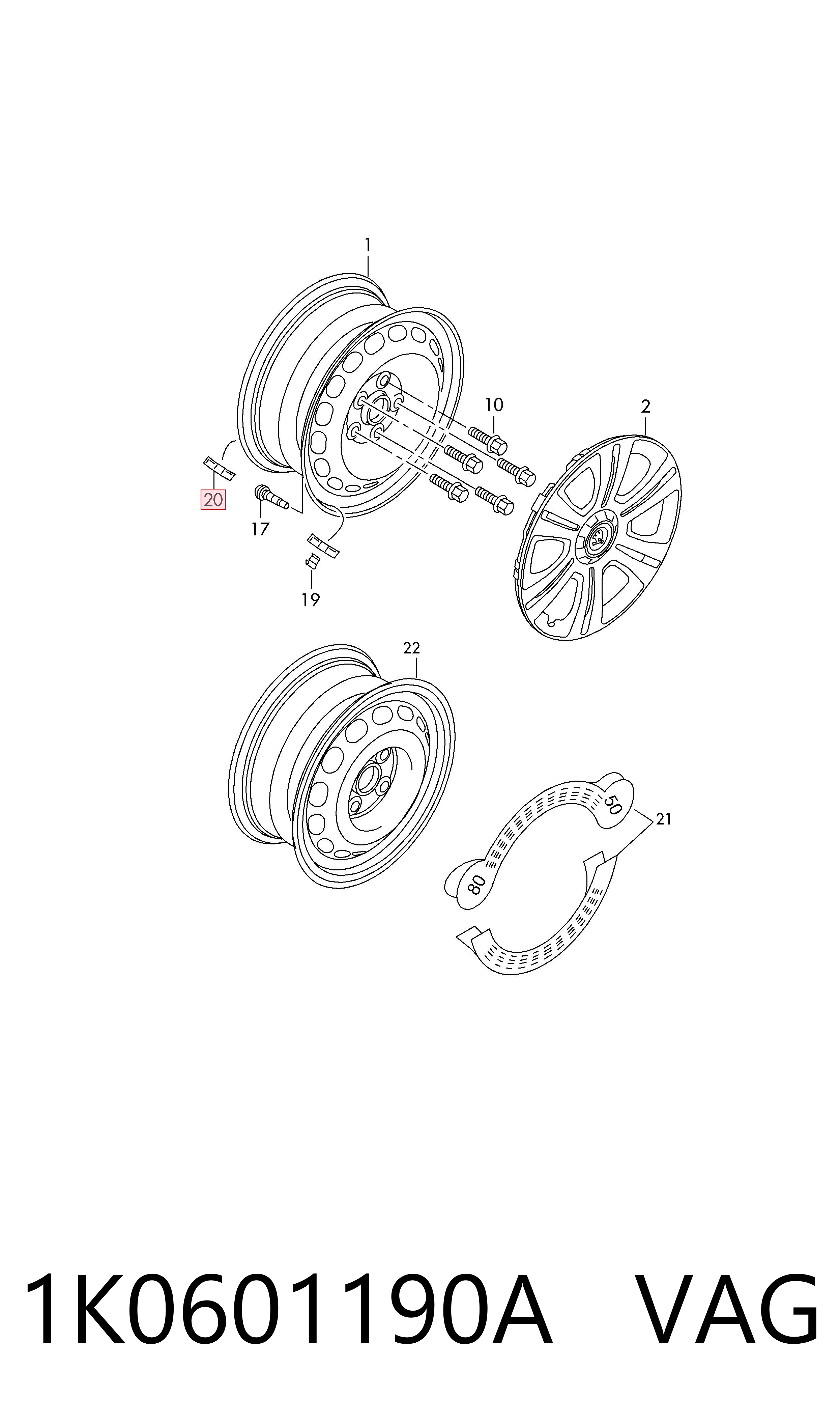 1K0601190A VAG 