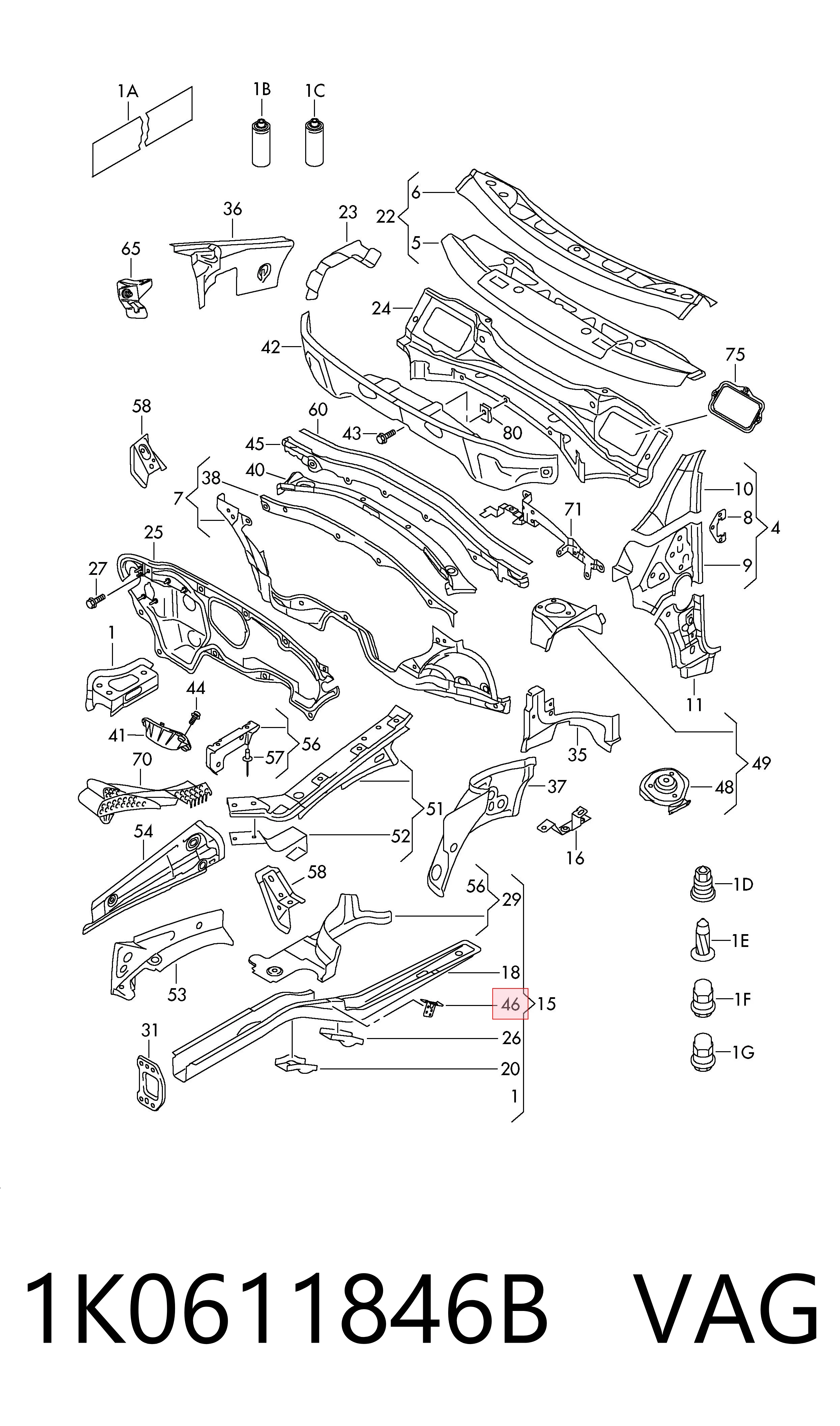 1K0611846B VAG 