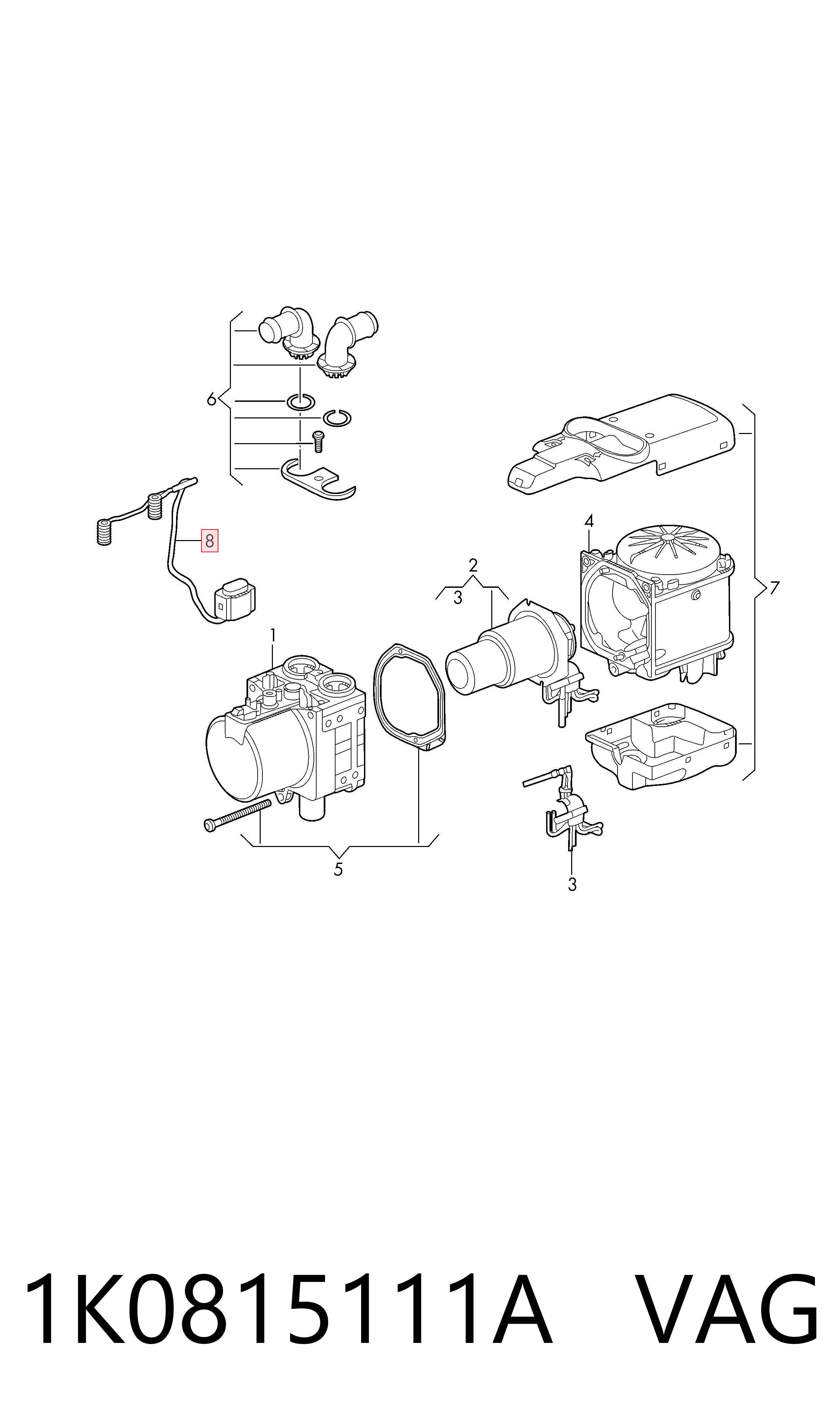 Sensor de temperatura da mistura de ar VAG 1K0815111A preço, a partir de 98,10 USD