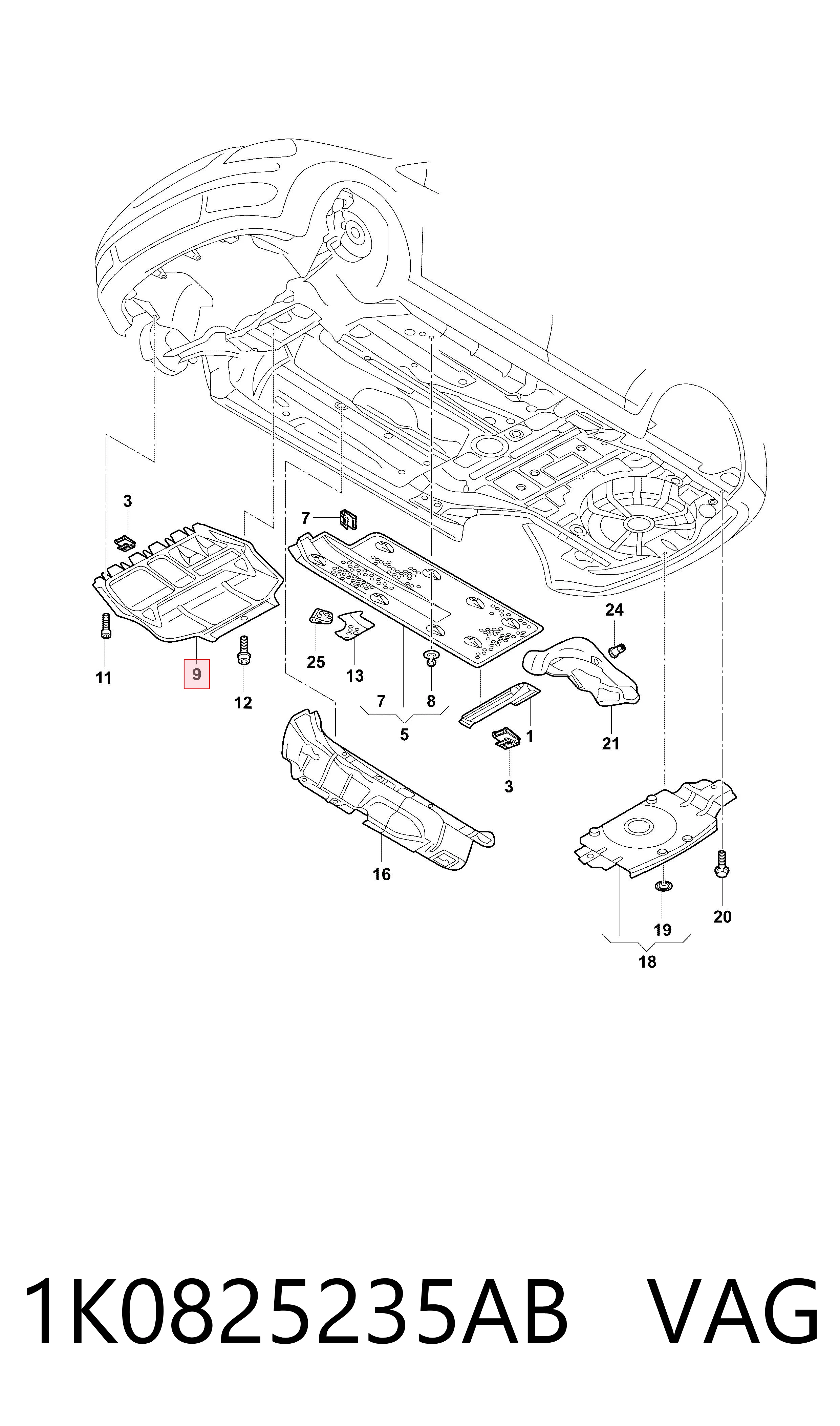 1K0825235AB VAG