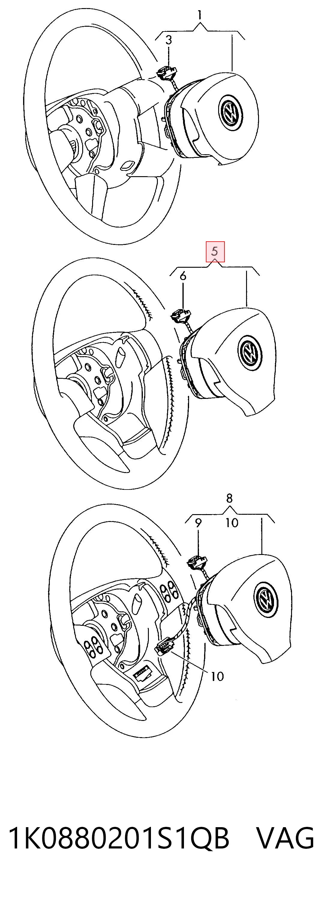 1K0880201S1QB VAG