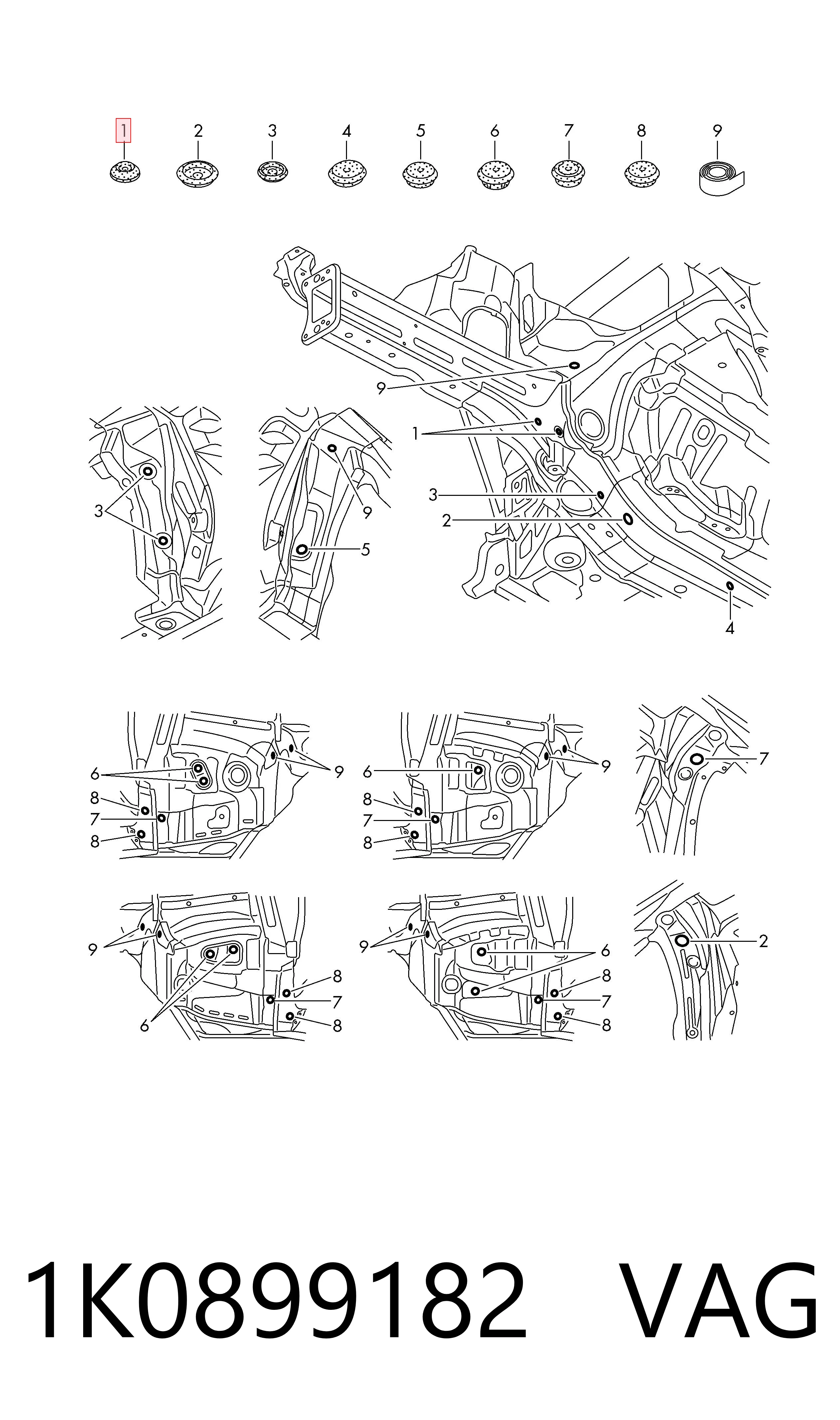 1K0899182 VAG 