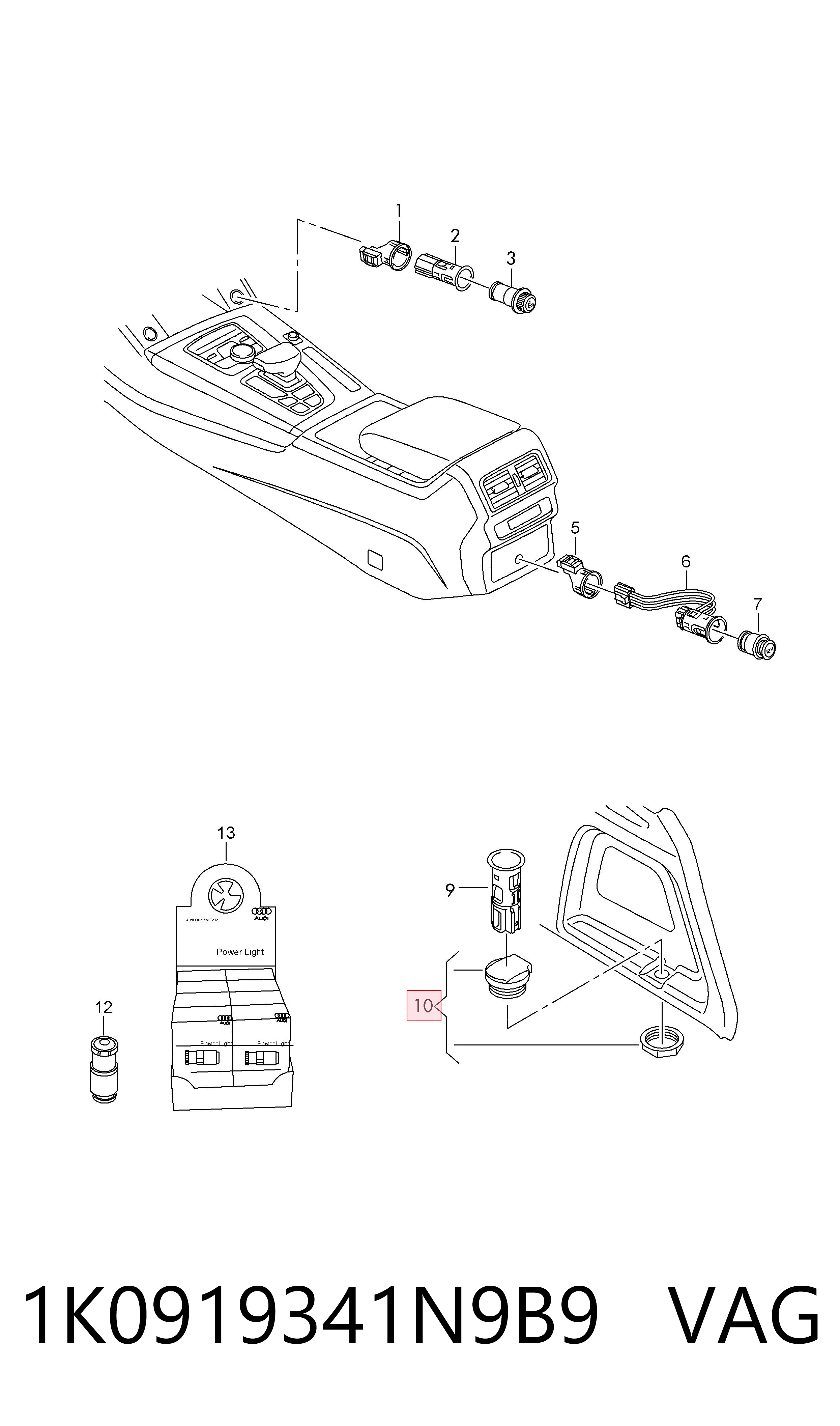 1K0919341N9B9 VAG 