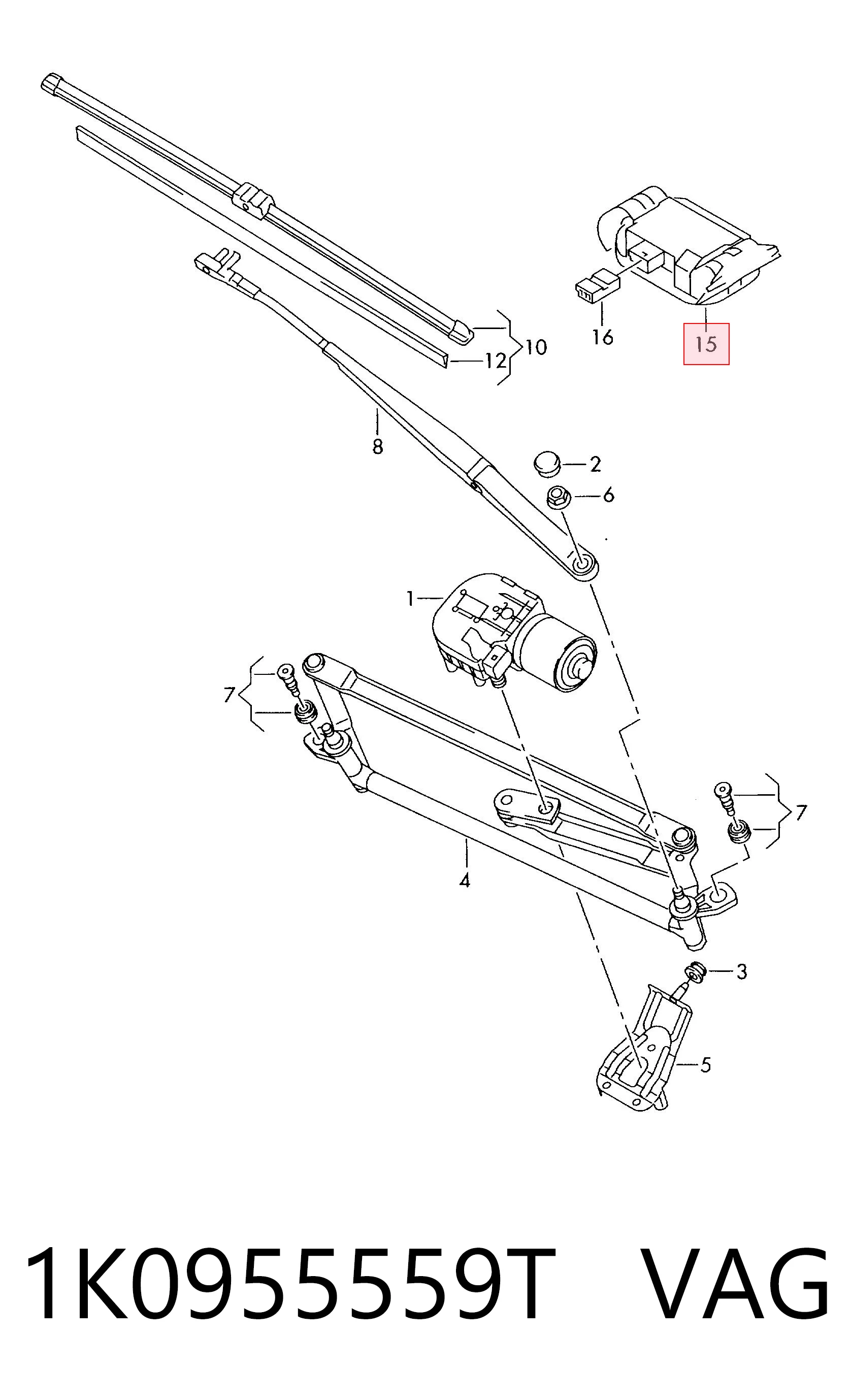  Sensor de chuva Skoda Octavia TOUR I A4 liftback (1U2) (1996 - 2011) TOUR I A4