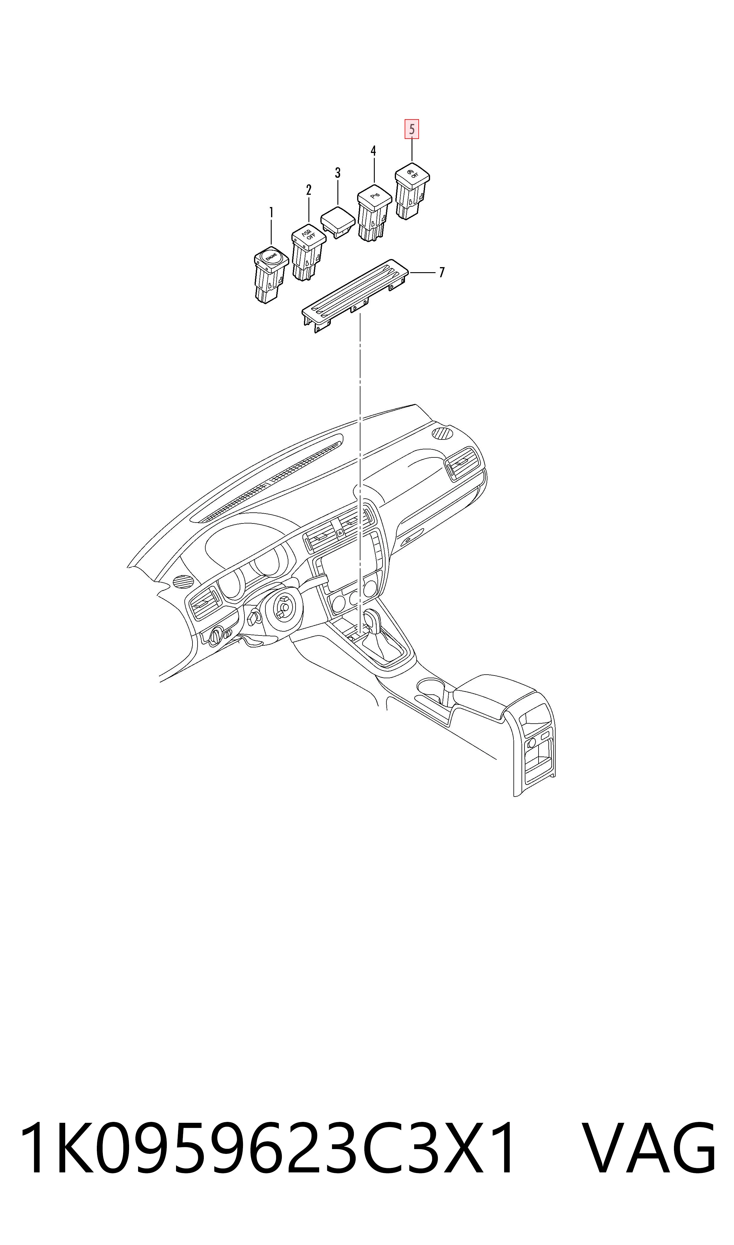1K0959623C3X1 VAG 