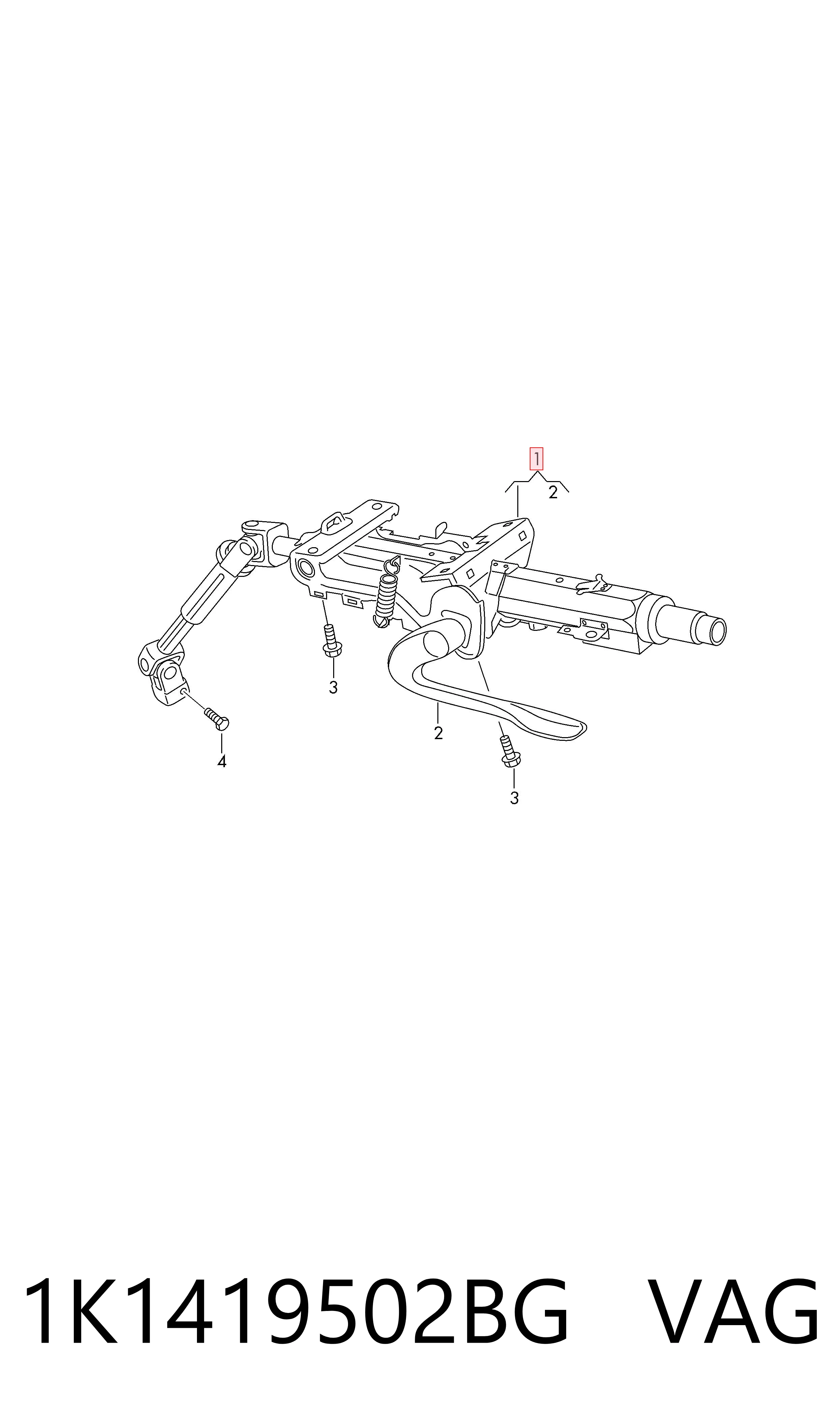 Coluna da direção Volkswagen Golf VI hatchback (5K1) (2008 - 2014) VI