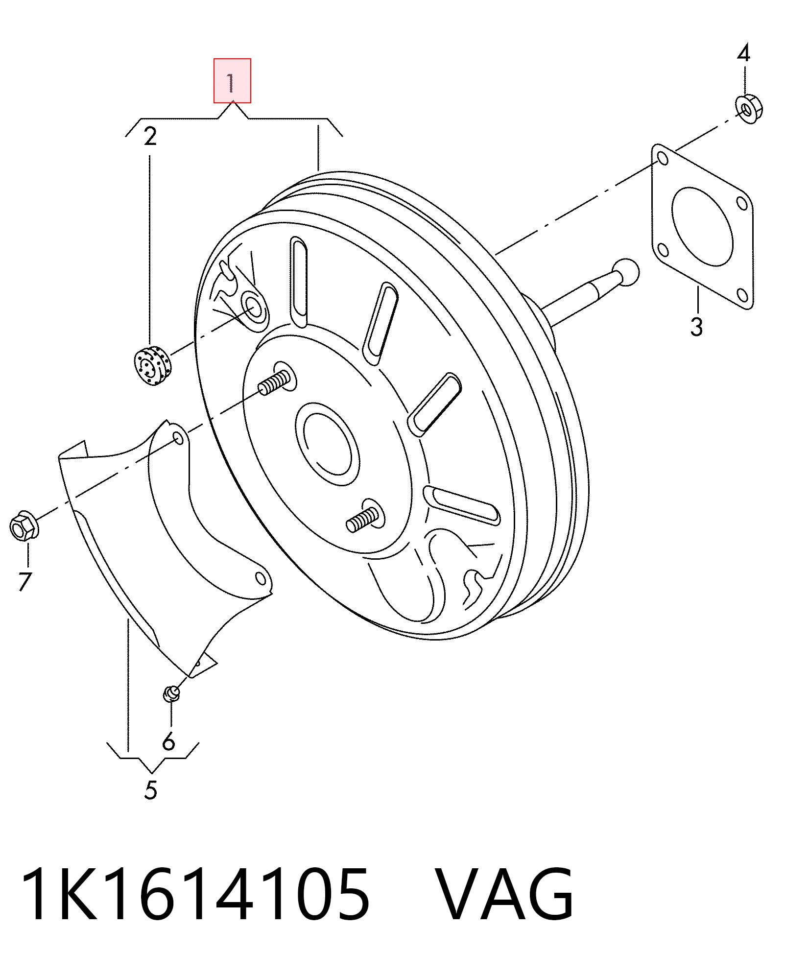 Compre Reforçador dos freios a vácuo Audi A3 