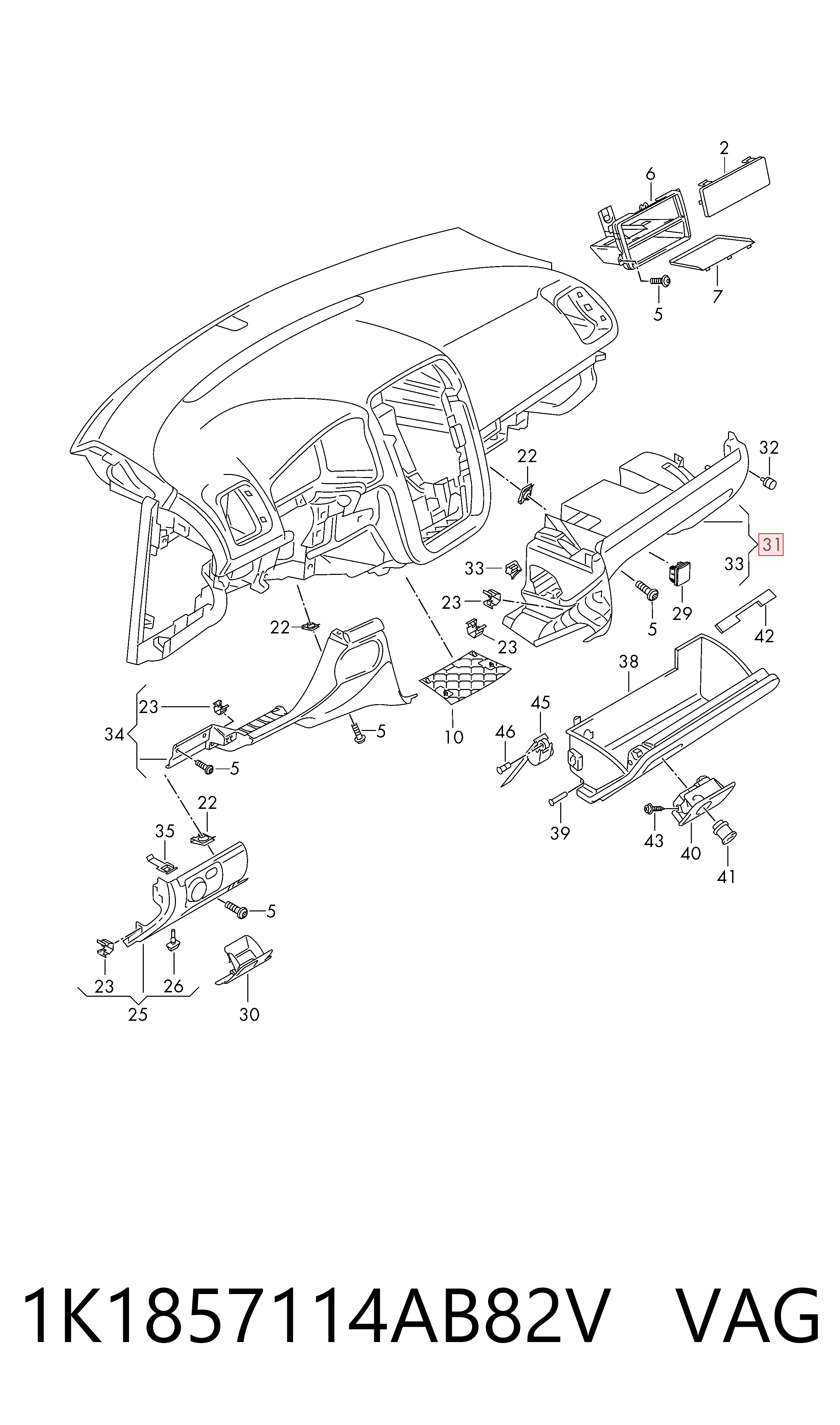 1K1857114AB82V VAG