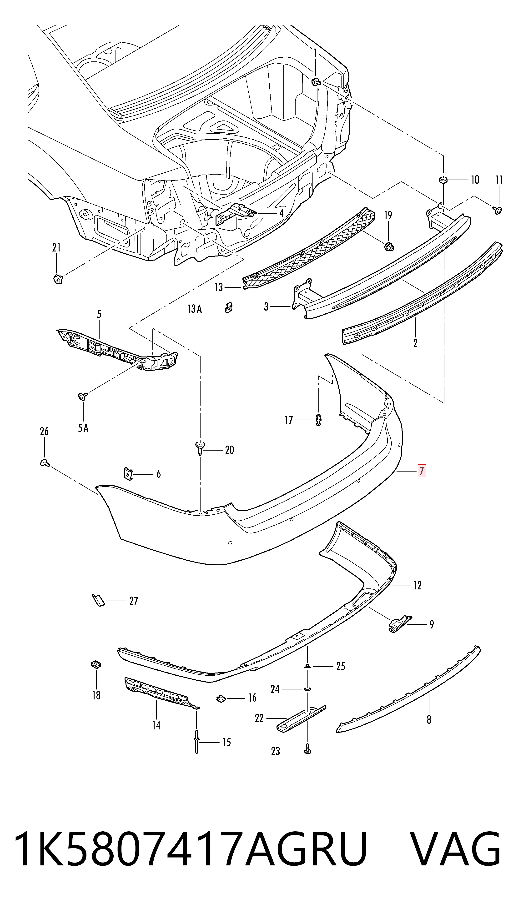1K5807417AGRU VAG