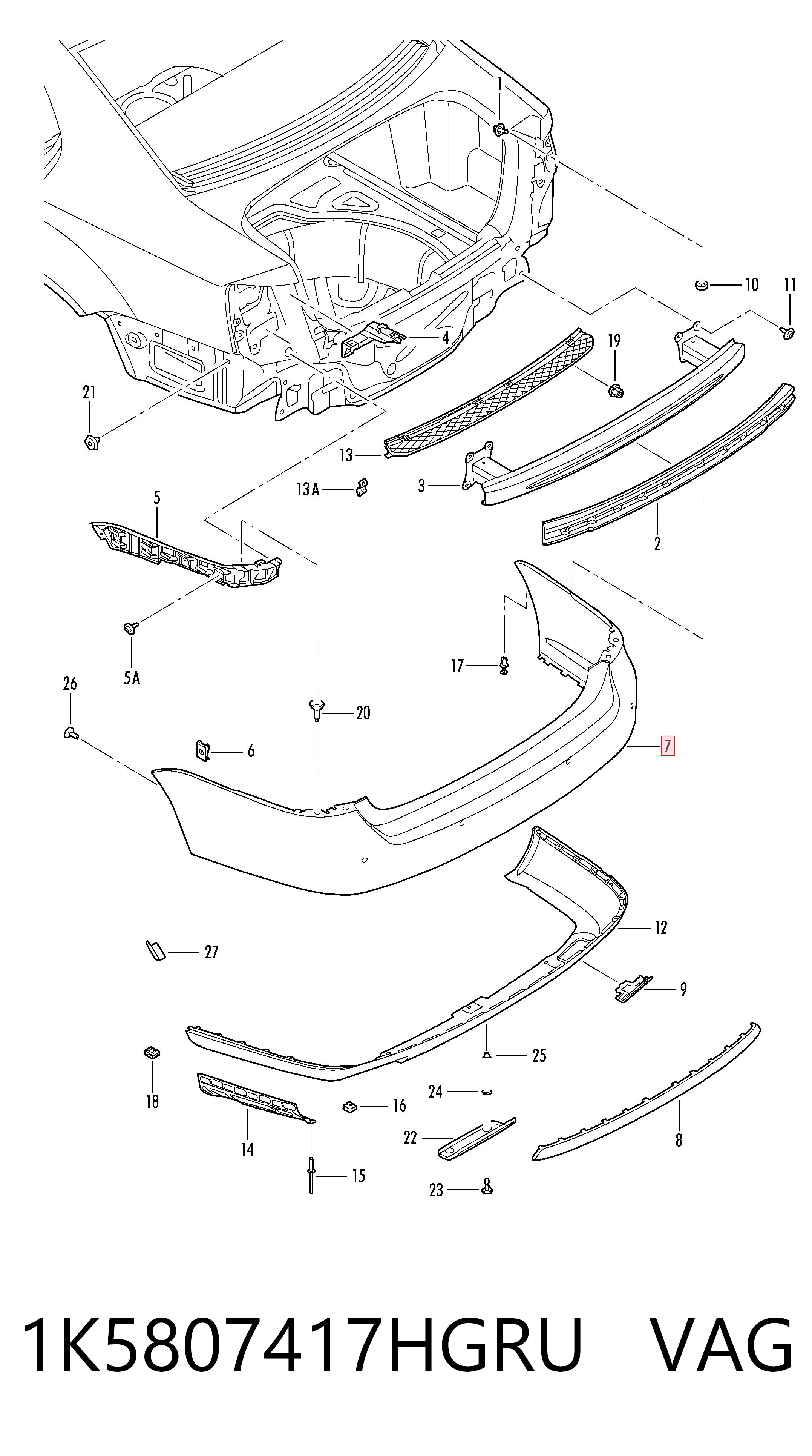 1K5807417HGRU VAG