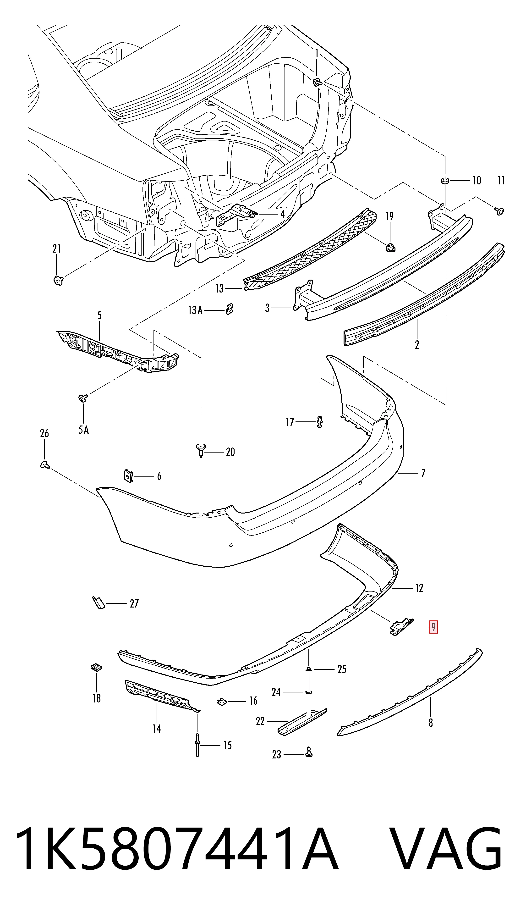 1K5807441A VAG 