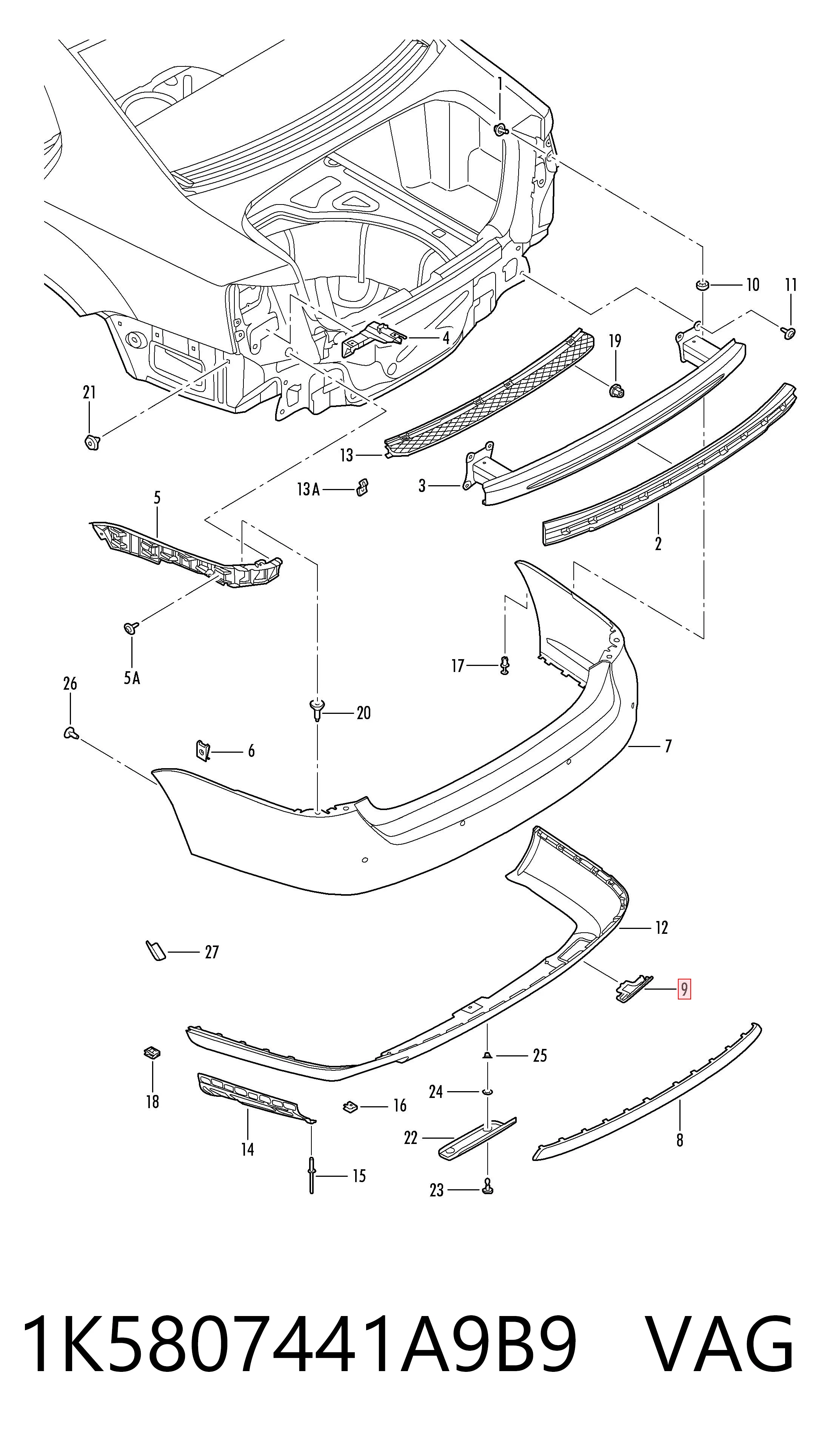 1K5807441A9B9 VAG 