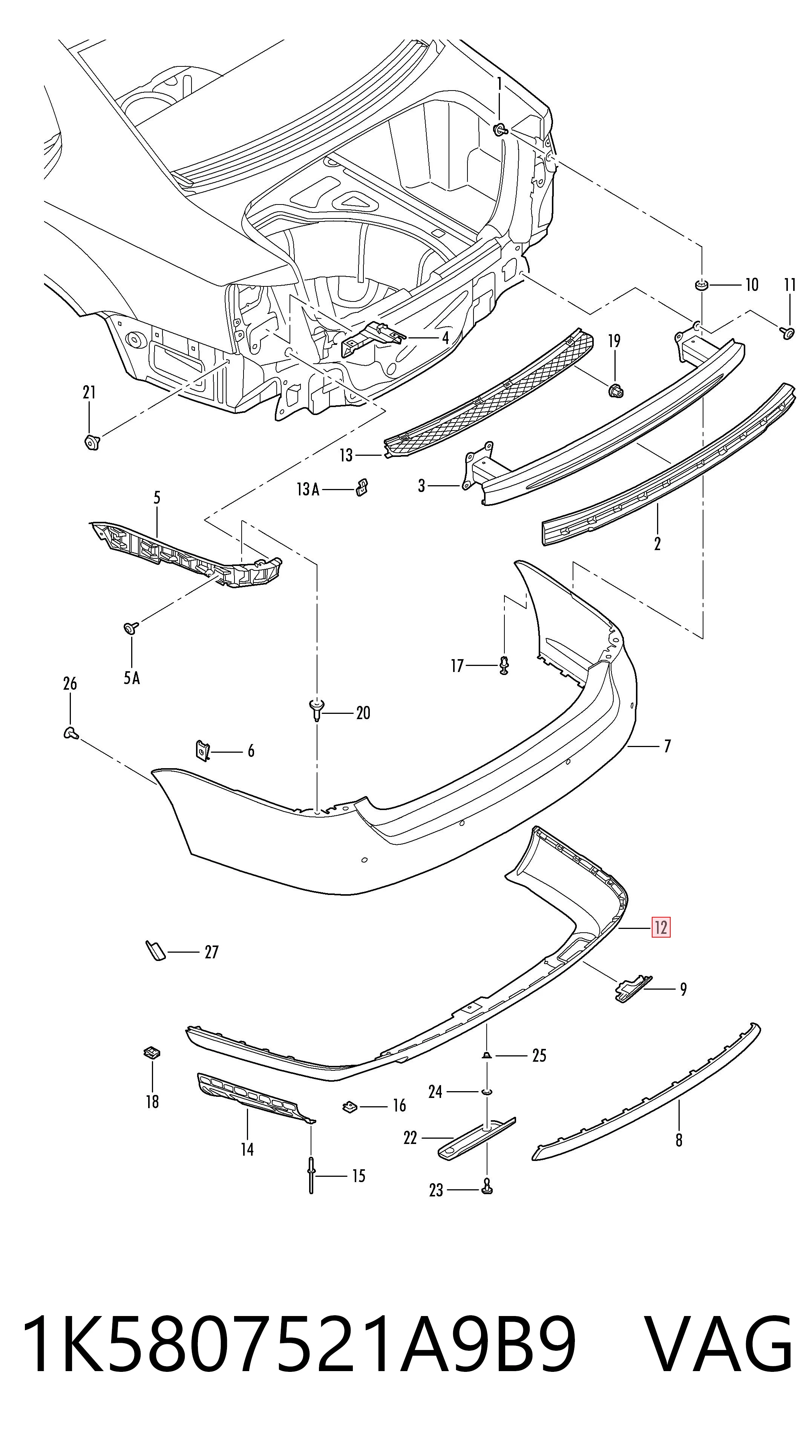 1K5807521A9B9 VAG