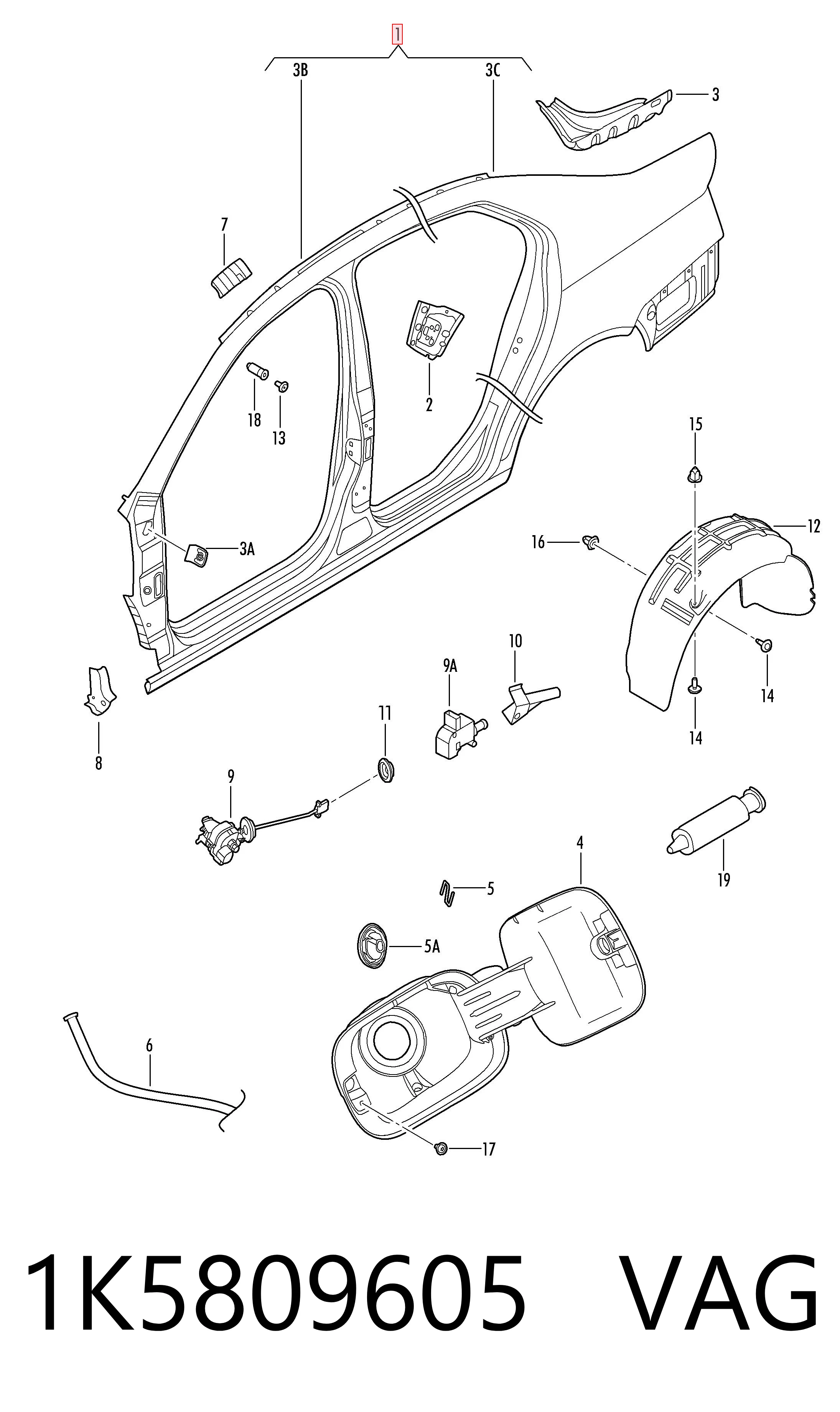 1K5809605 VAG