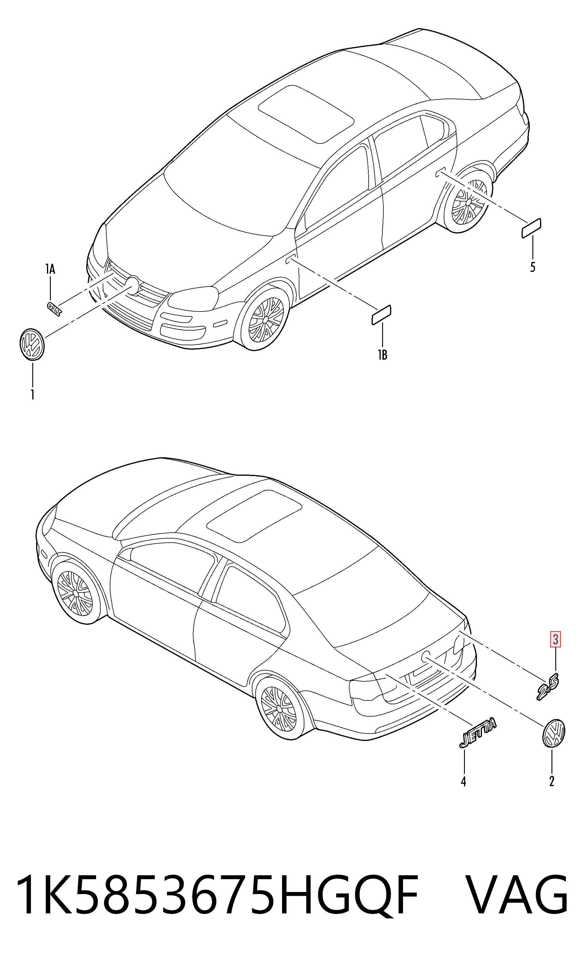 1K5853675HGQF VAG 