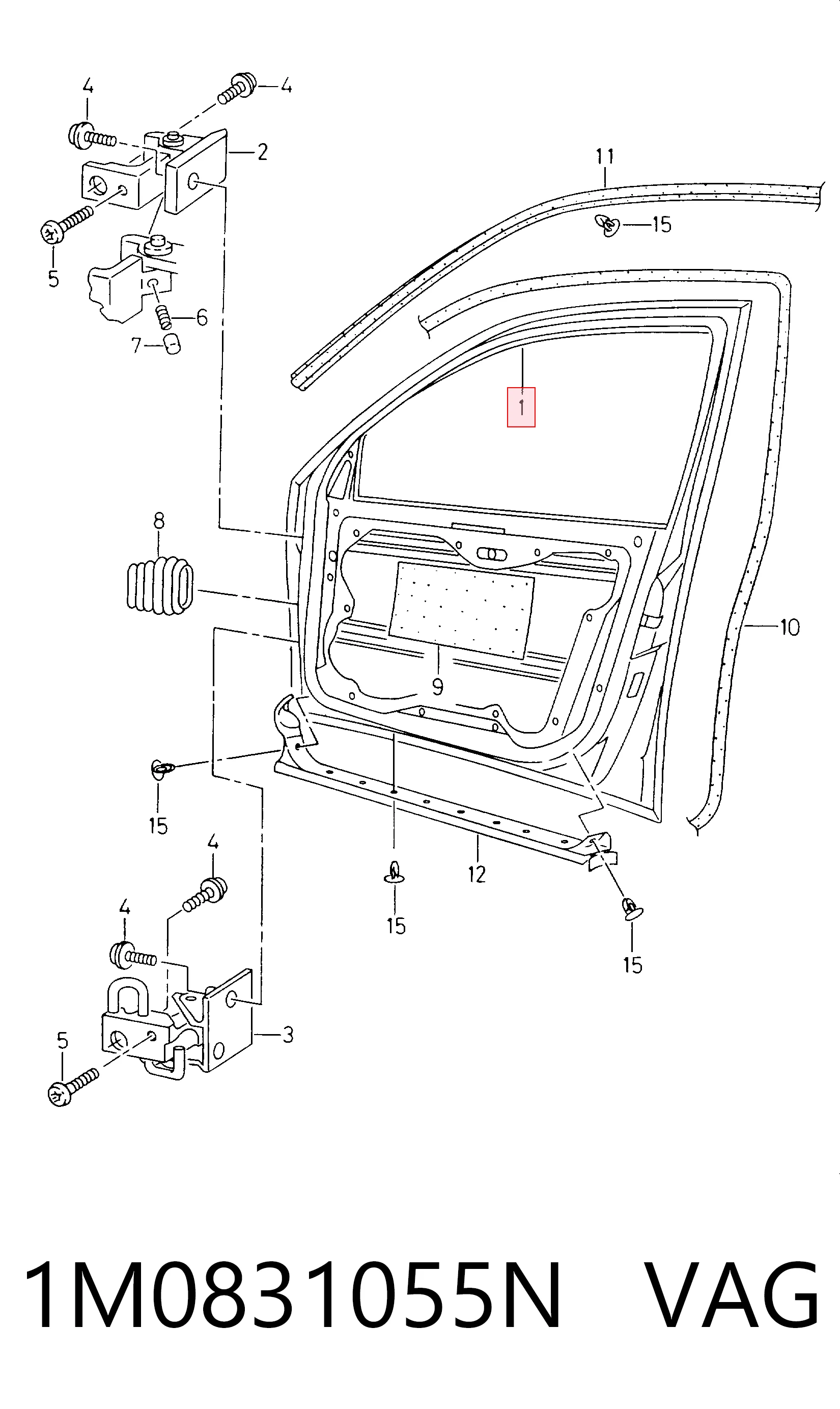 Porta dianteira esquerda Seat Leon  1M1 ao melhor preço